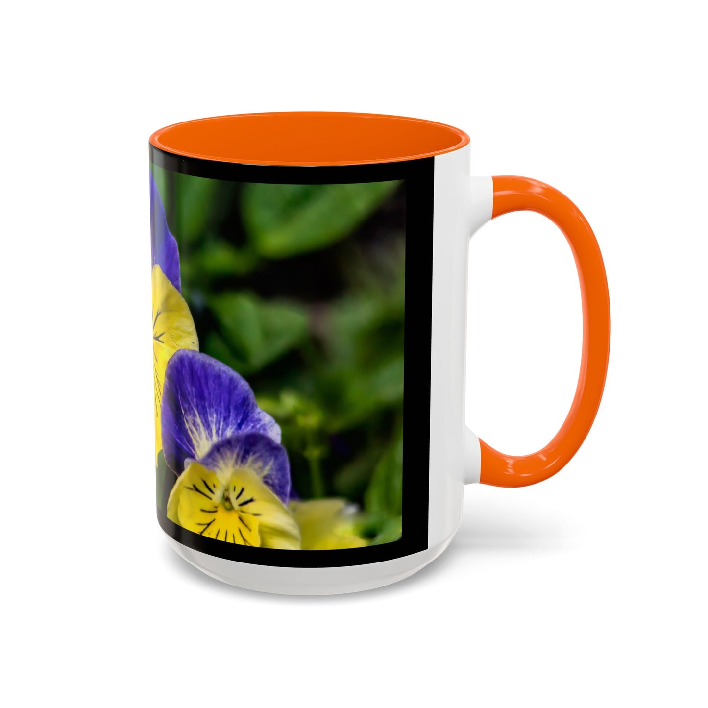 Pansies - Variable color interior mug