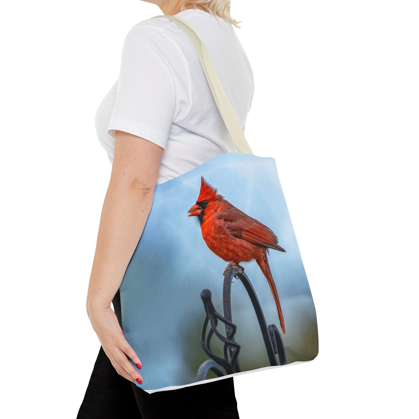 Cardinal Love Tote Bag - Nature-Inspired Eco-Friendly Carryall
