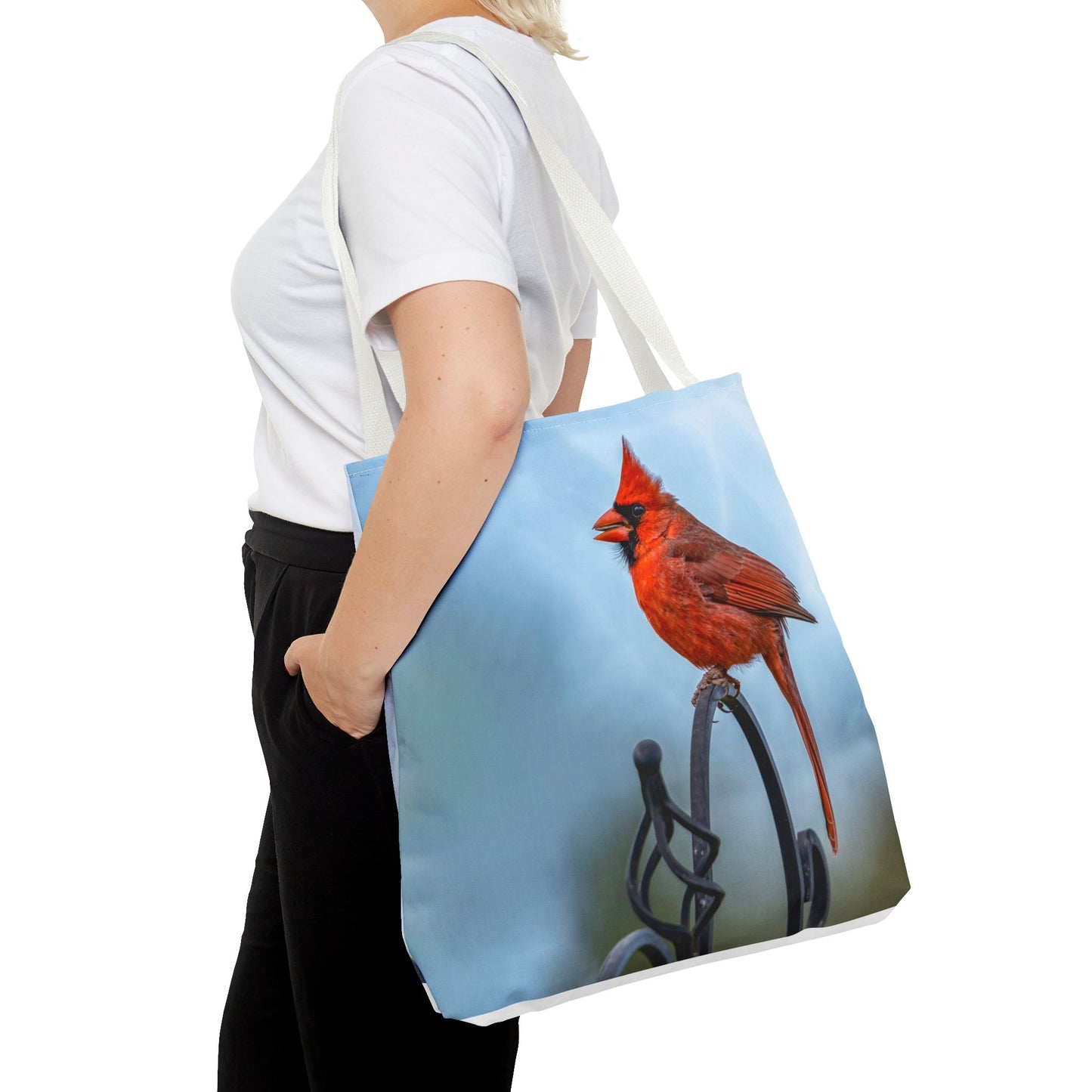 Cardinal Love Tote Bag - Nature-Inspired Eco-Friendly Carryall