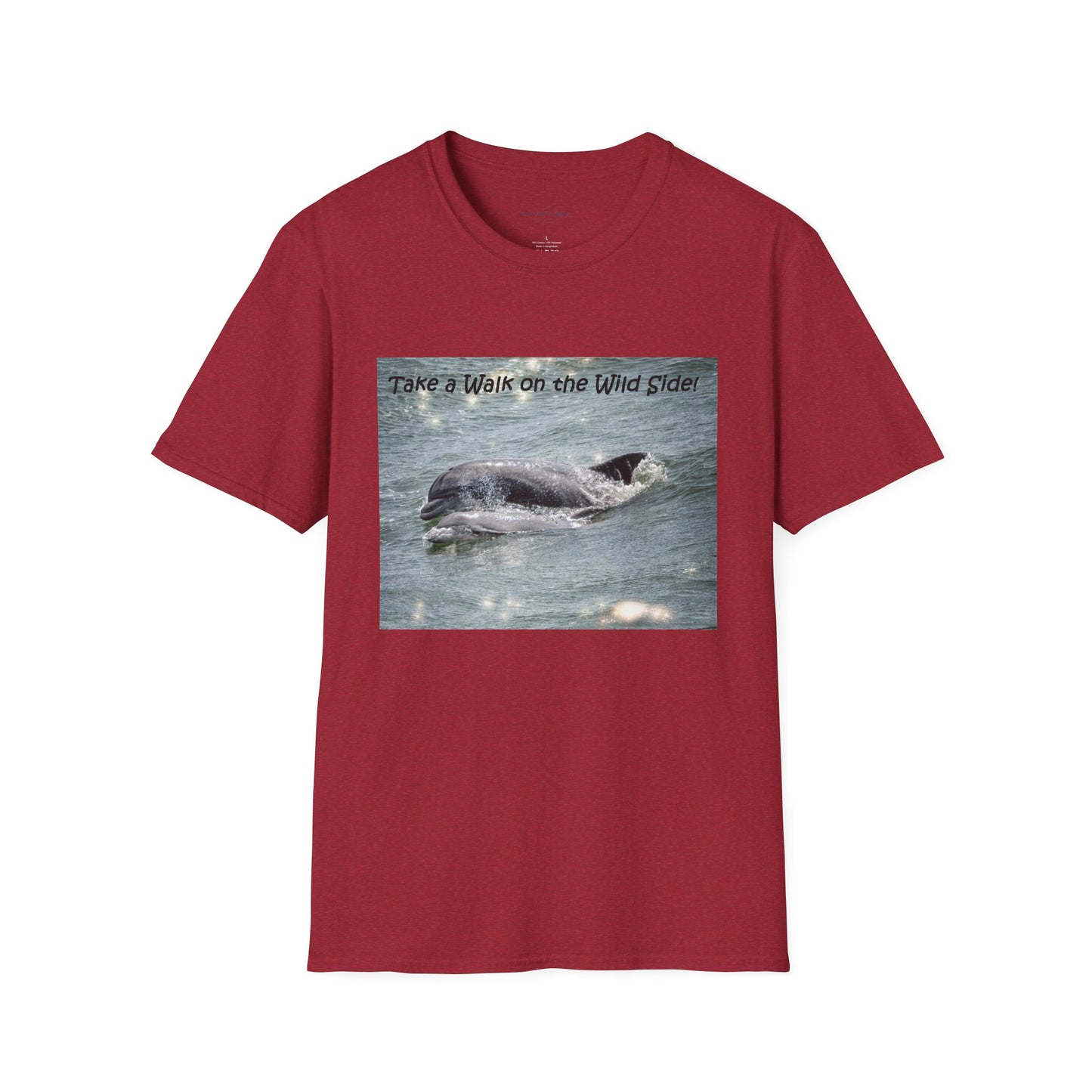 Playful dolphin and baby in the ocean - T-shirt