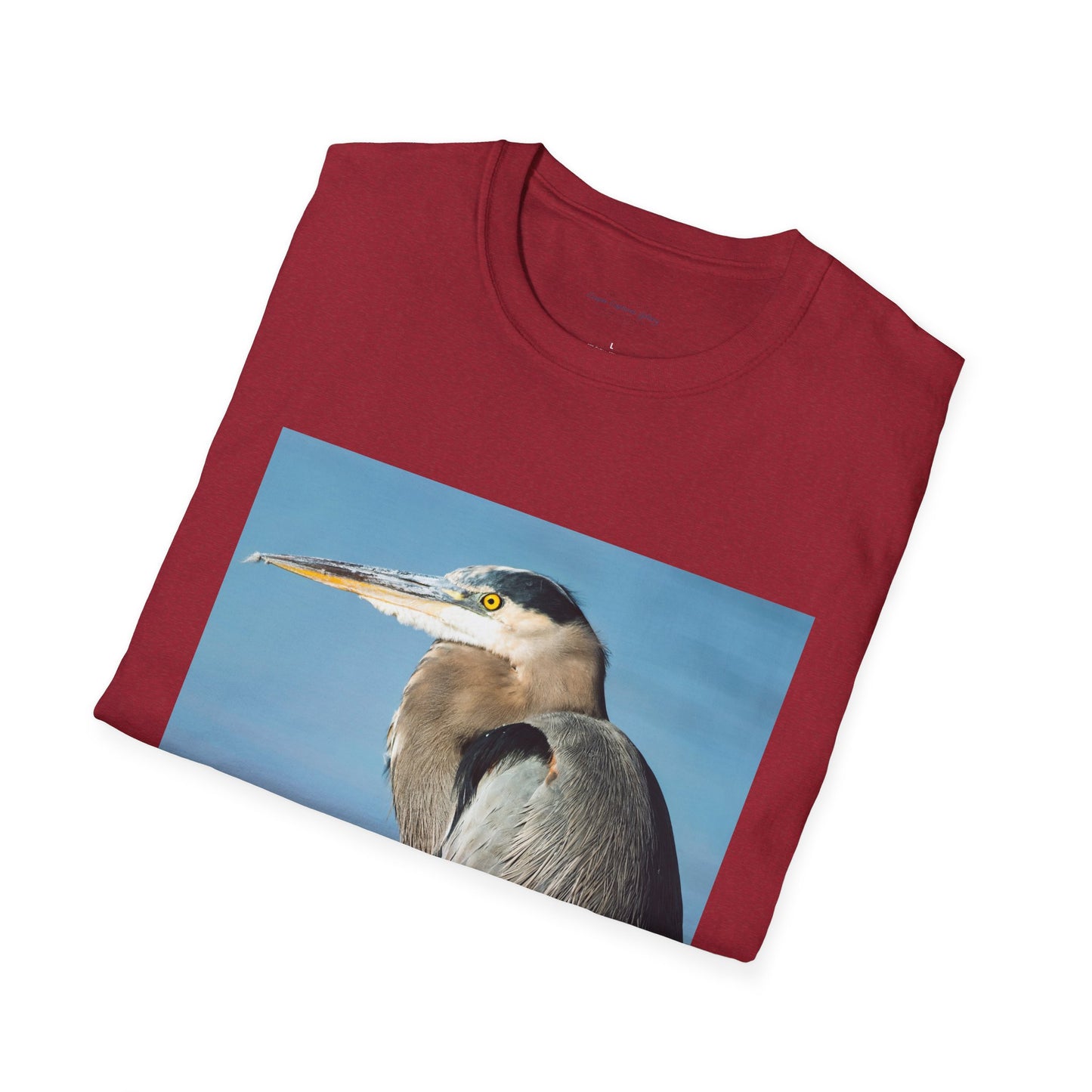 Stunning Great Blue Heron head study - T-shirt