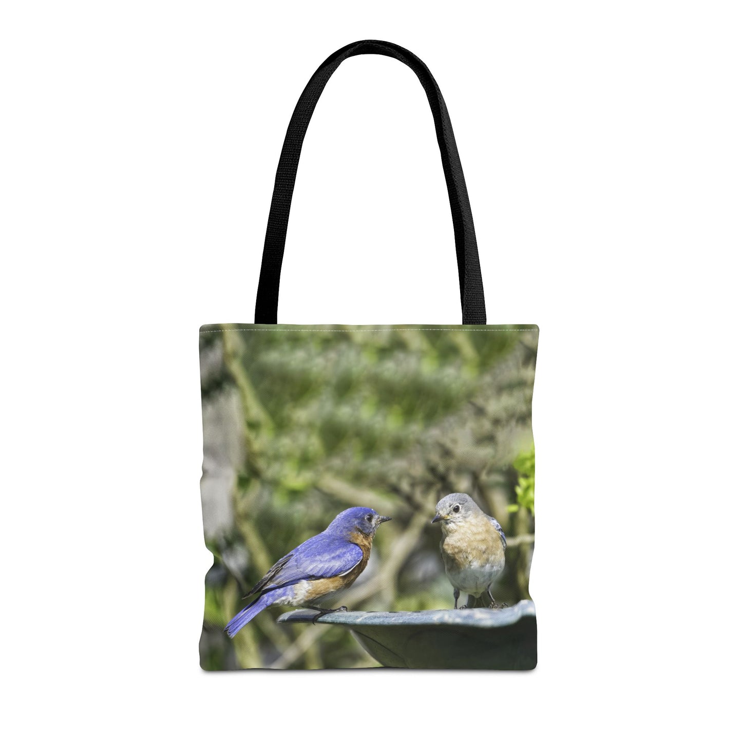 Bluebirds Tote Bag - Nature-Inspired Eco-Friendly Shopping Bag