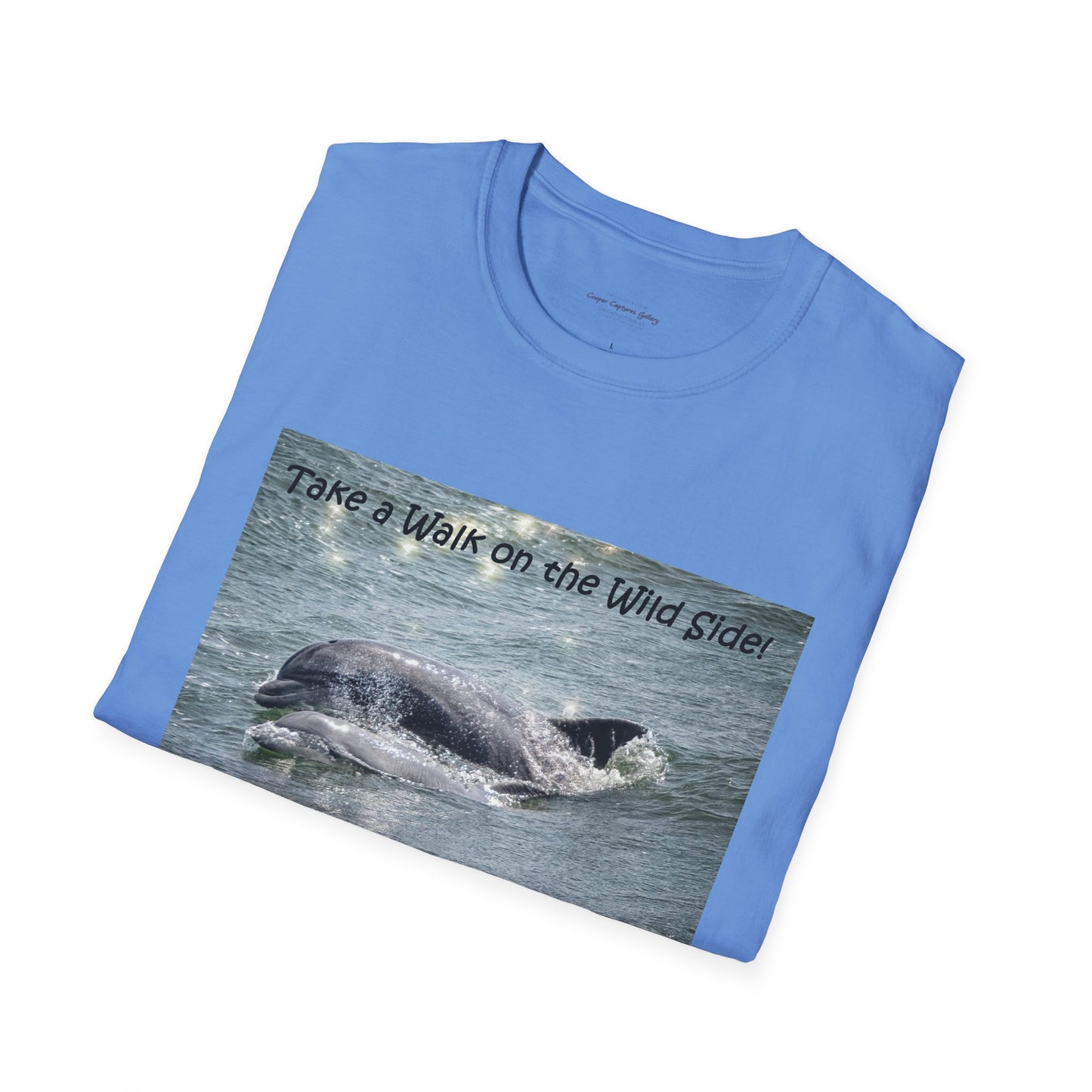 Playful dolphin and baby in the ocean - T-shirt