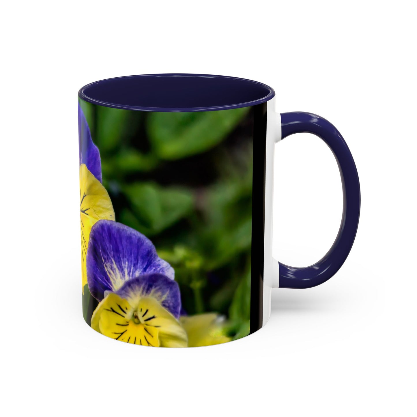 Pansies - Variable color interior mug