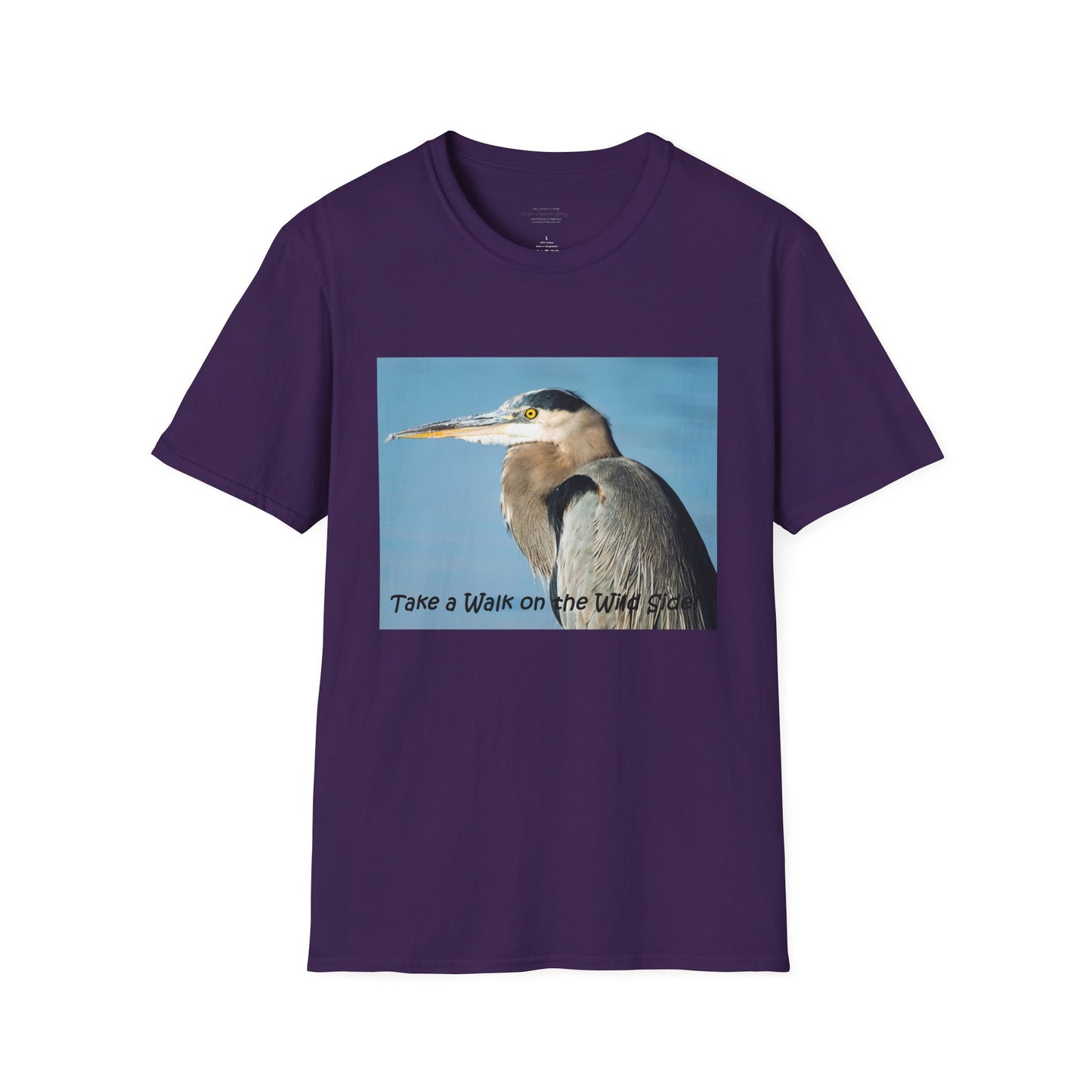 Stunning Great Blue Heron head study - T-shirt