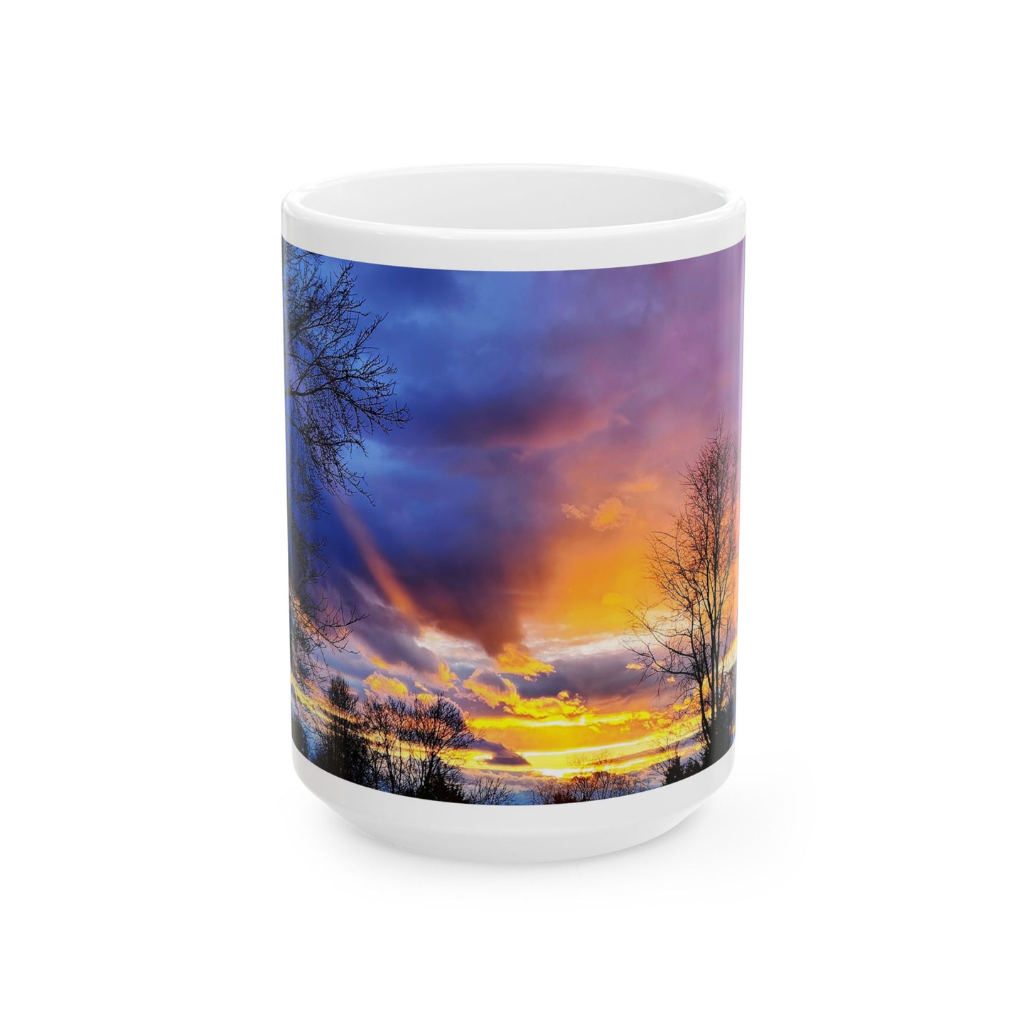 Scenic Sunset - White interior mug
