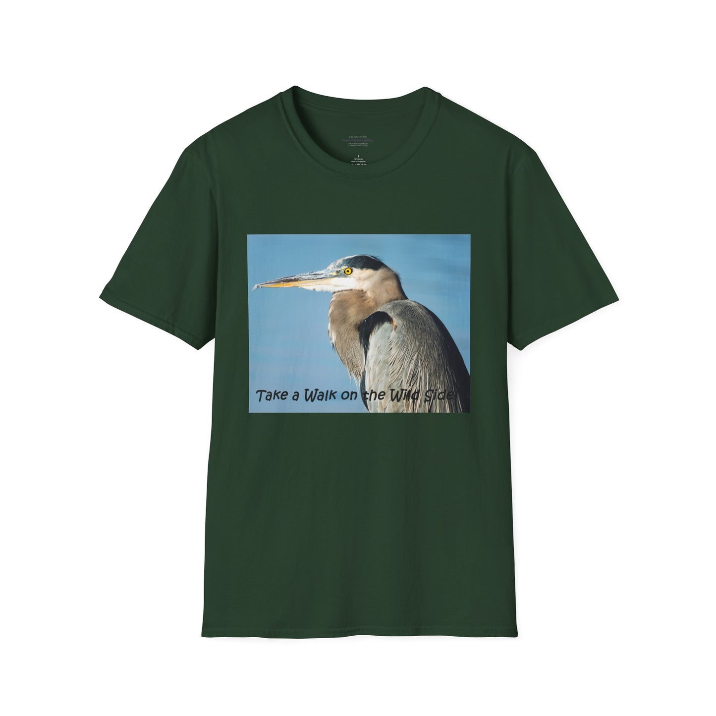 Stunning Great Blue Heron head study - T-shirt