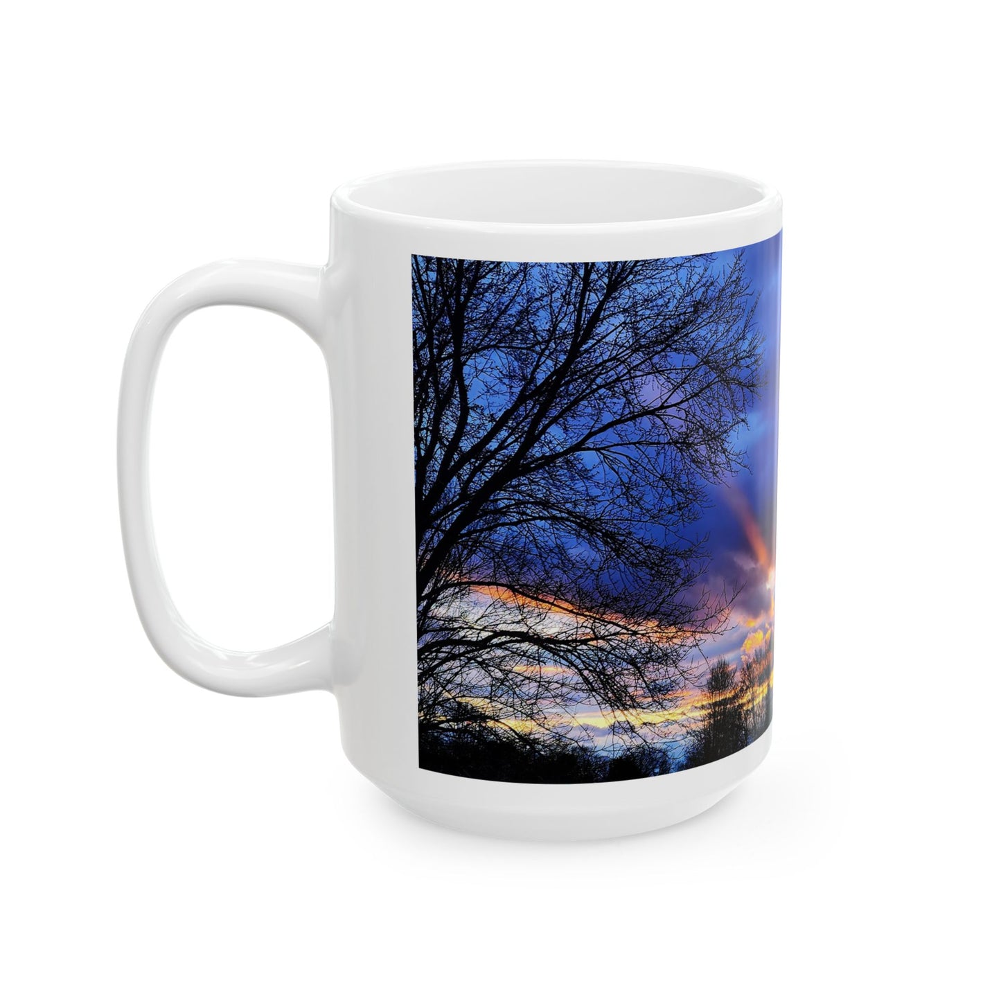 Scenic Sunset - White interior mug