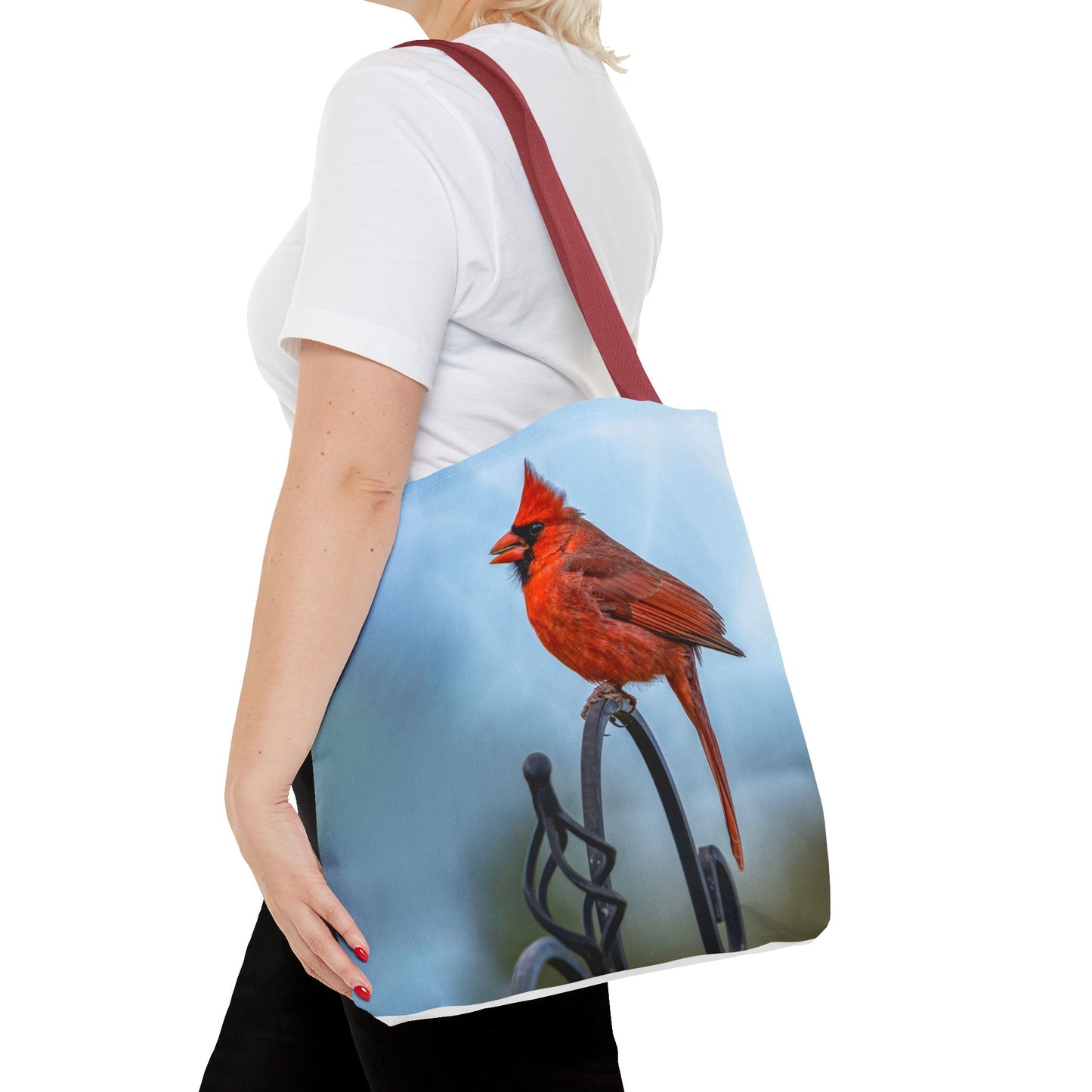 Cardinal Love Tote Bag - Nature-Inspired Eco-Friendly Carryall