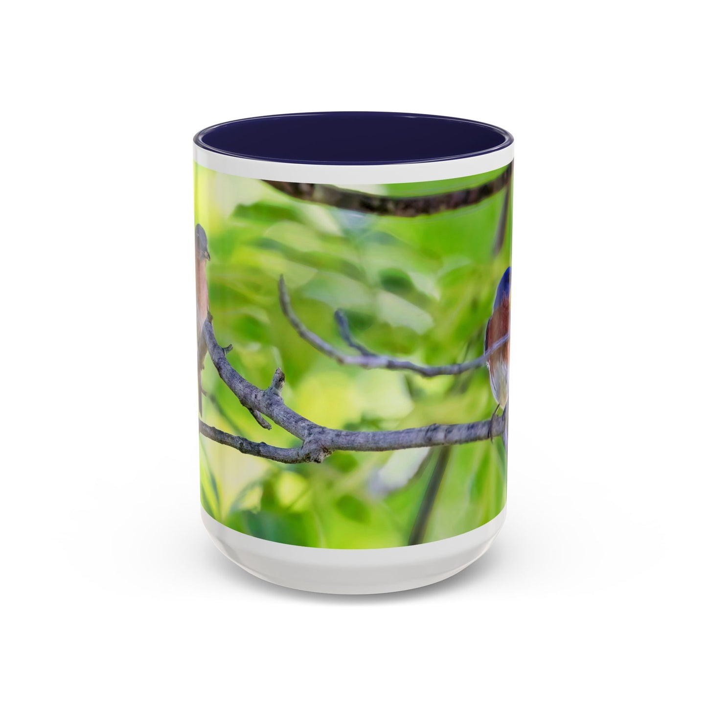 Bluebird pair - Variable color interior mug