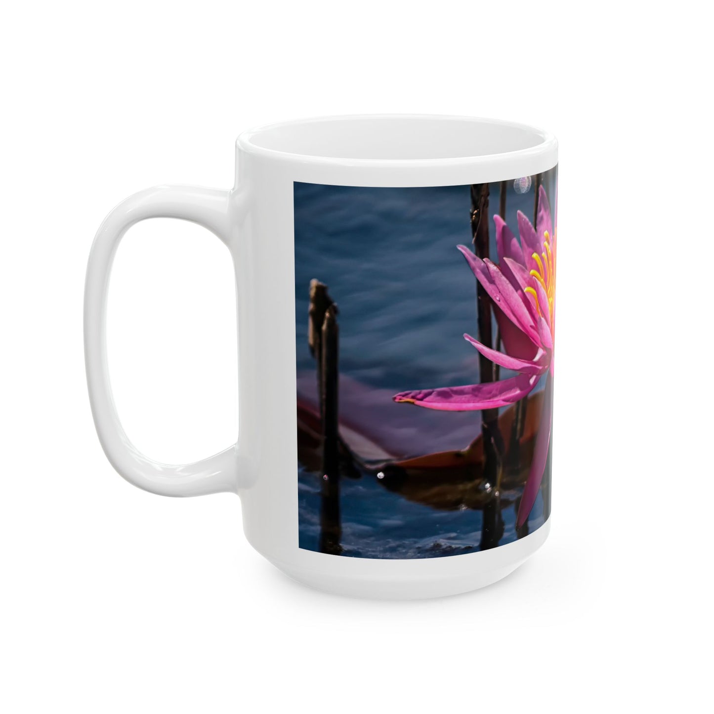 Water Lily - White interior mug