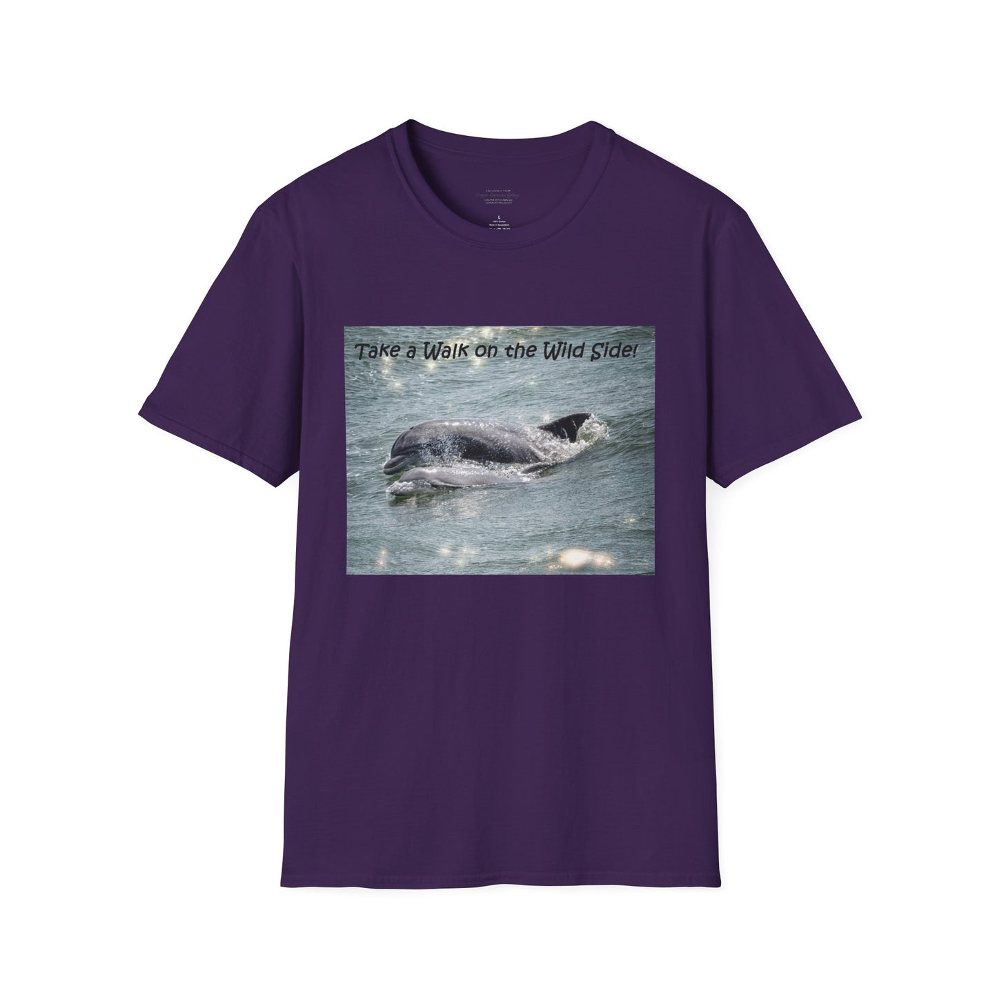 Playful dolphin and baby in the ocean - T-shirt