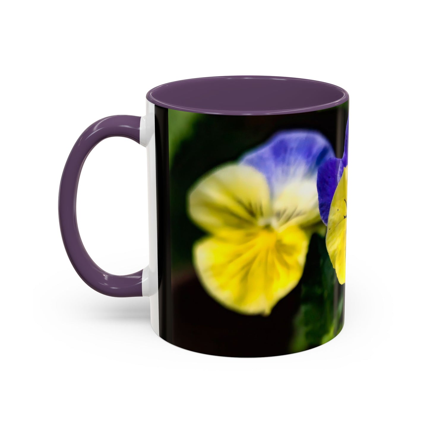 Pansies - Variable color interior mug