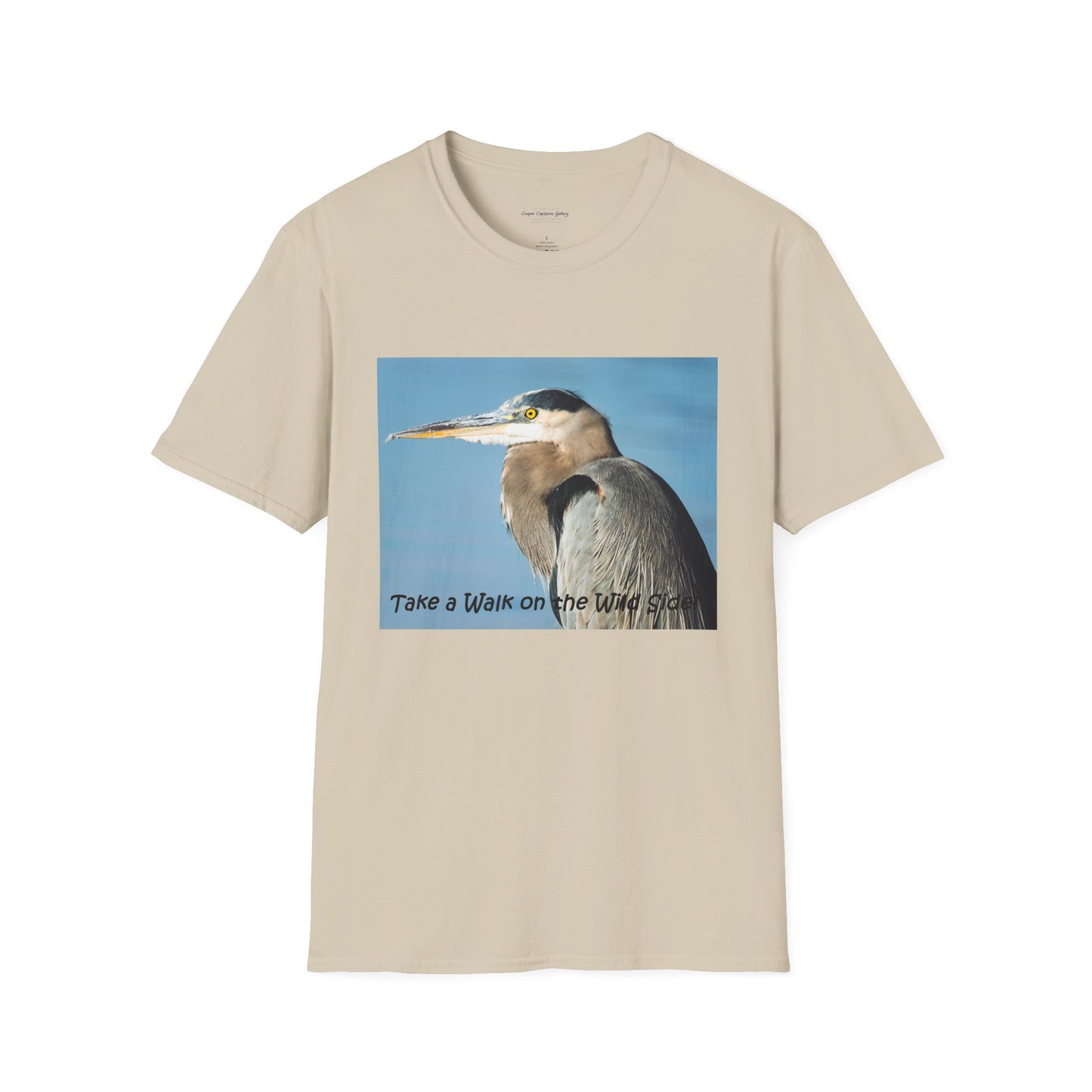 Stunning Great Blue Heron head study - T-shirt