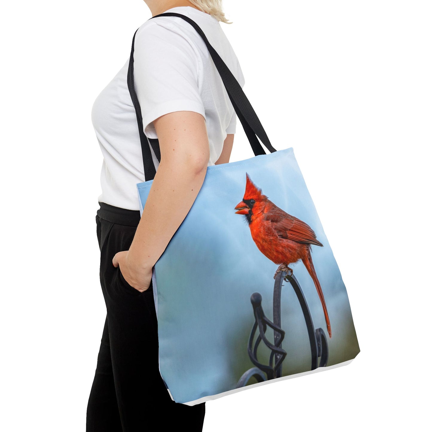 Cardinal Love Tote Bag - Nature-Inspired Eco-Friendly Carryall