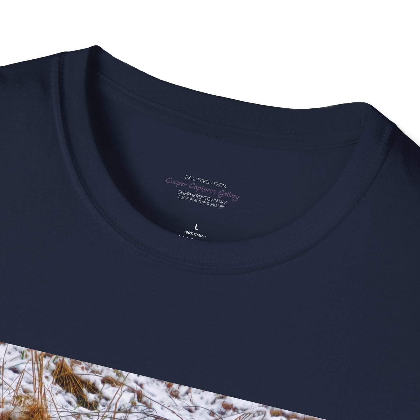 Red Fox in the snow, resting - T-shirt