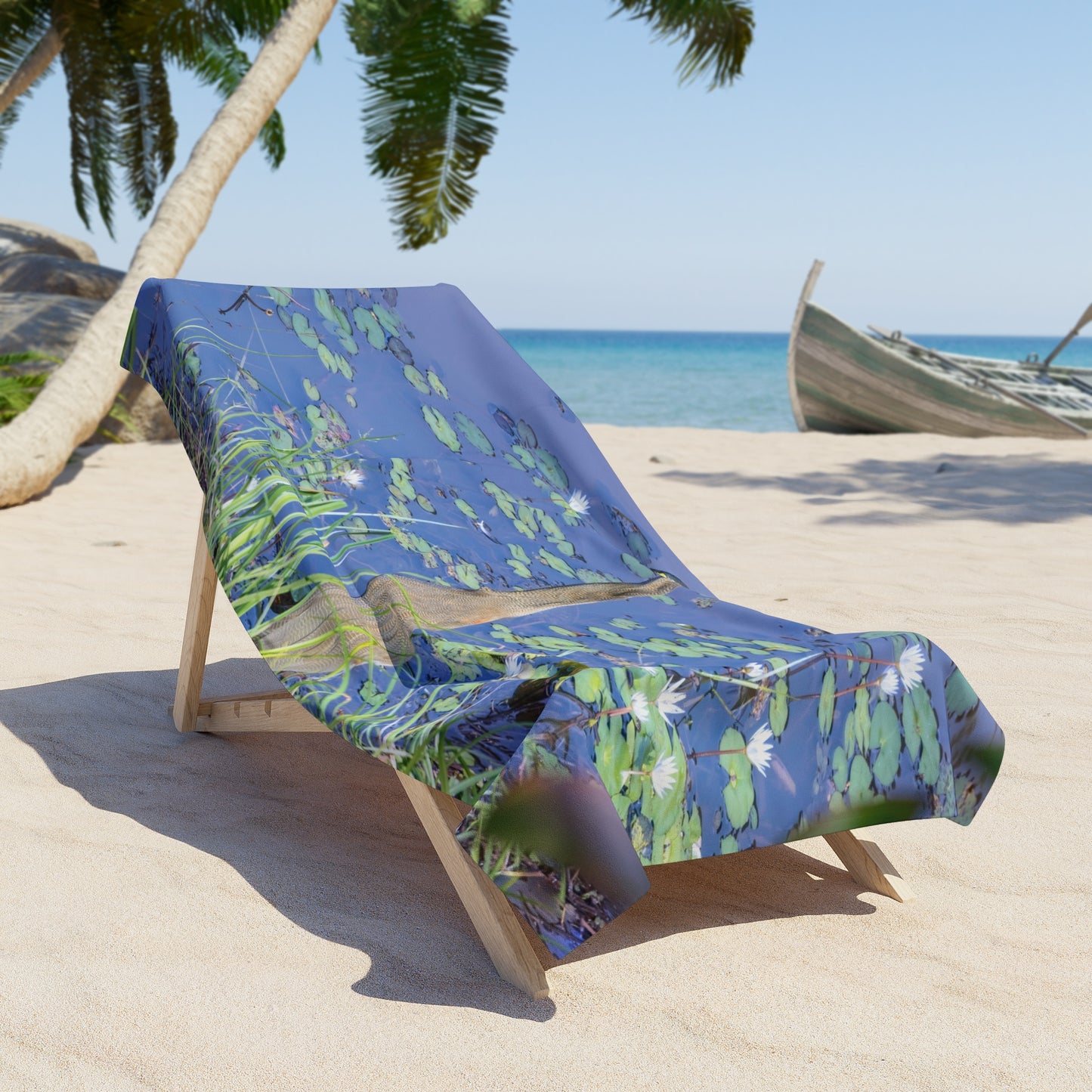 Heron Paradise Beach Towel