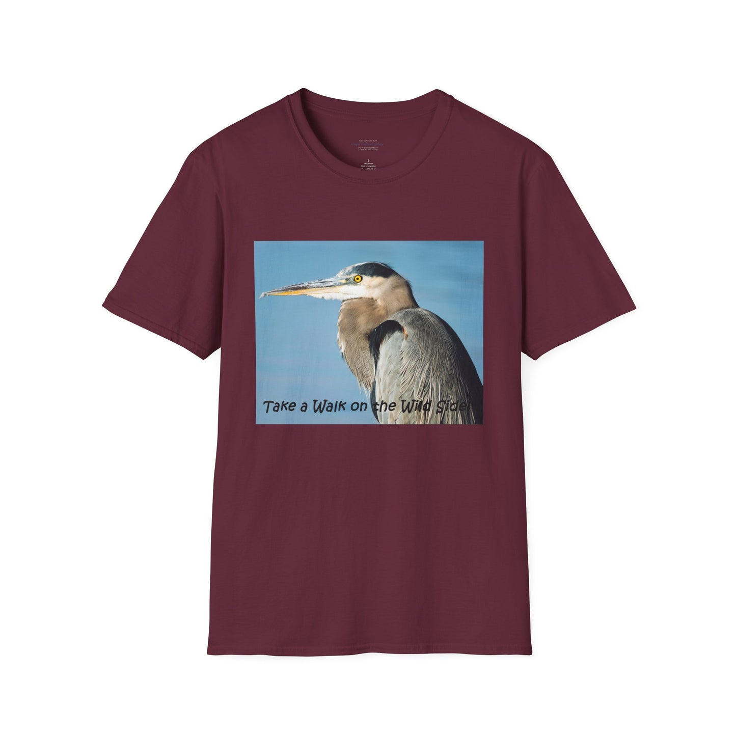 Stunning Great Blue Heron head study - T-shirt