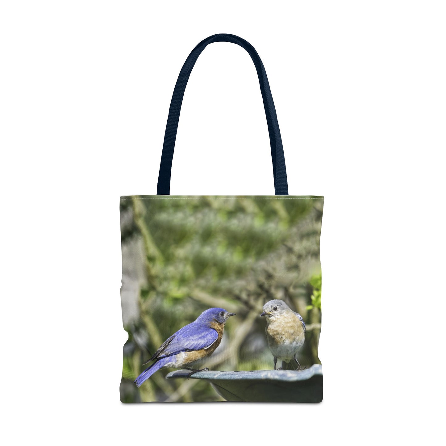 Bluebirds Tote Bag - Nature-Inspired Eco-Friendly Shopping Bag