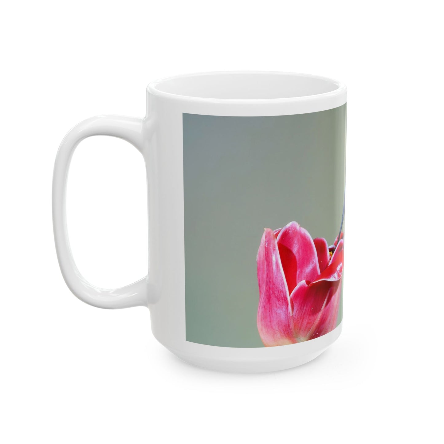 Hummingbird - White interior mug