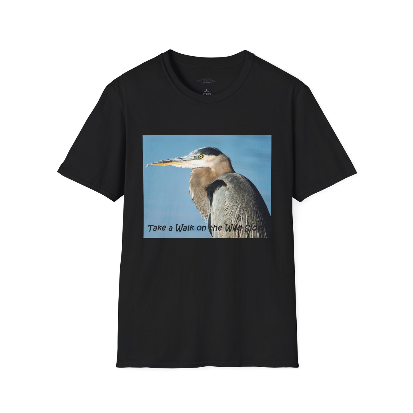 Stunning Great Blue Heron head study - T-shirt