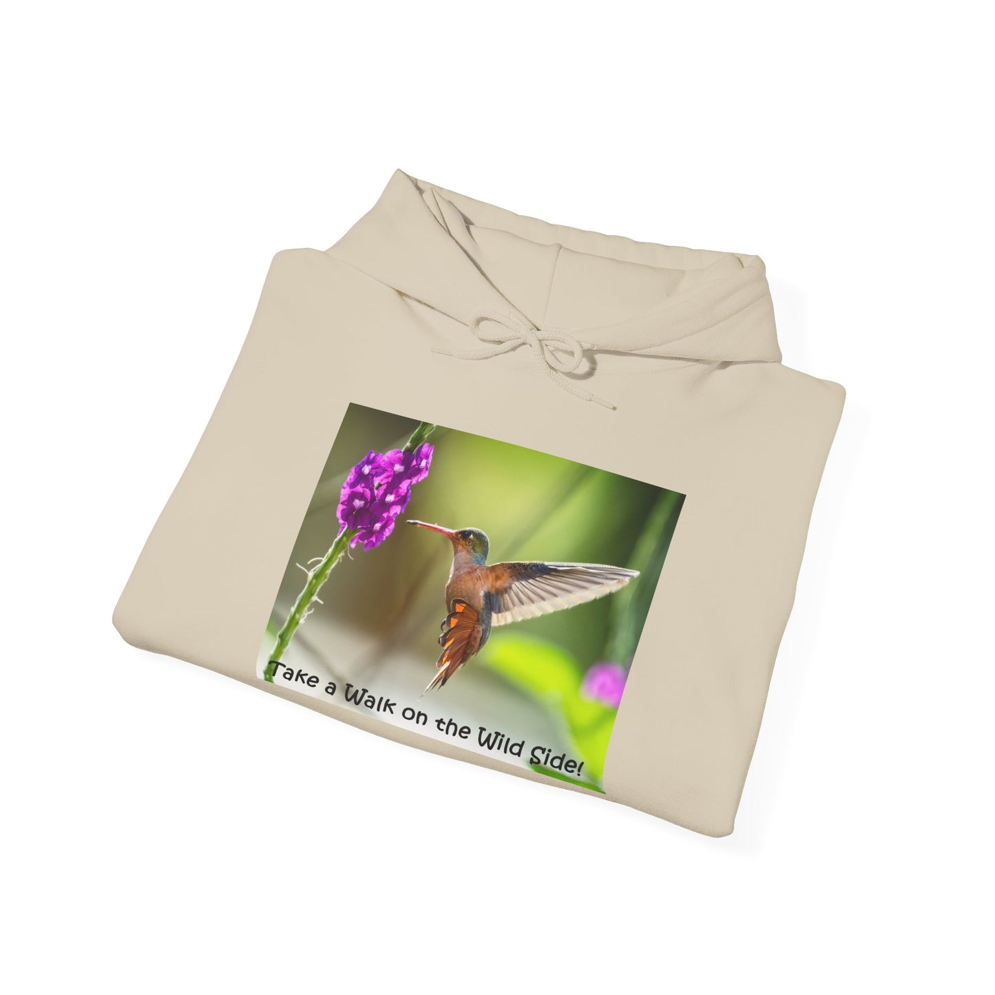 Costa Rican Rufous-tailed Hummingbird in flight - Heavy Blend™ Hooded Sweatshirt