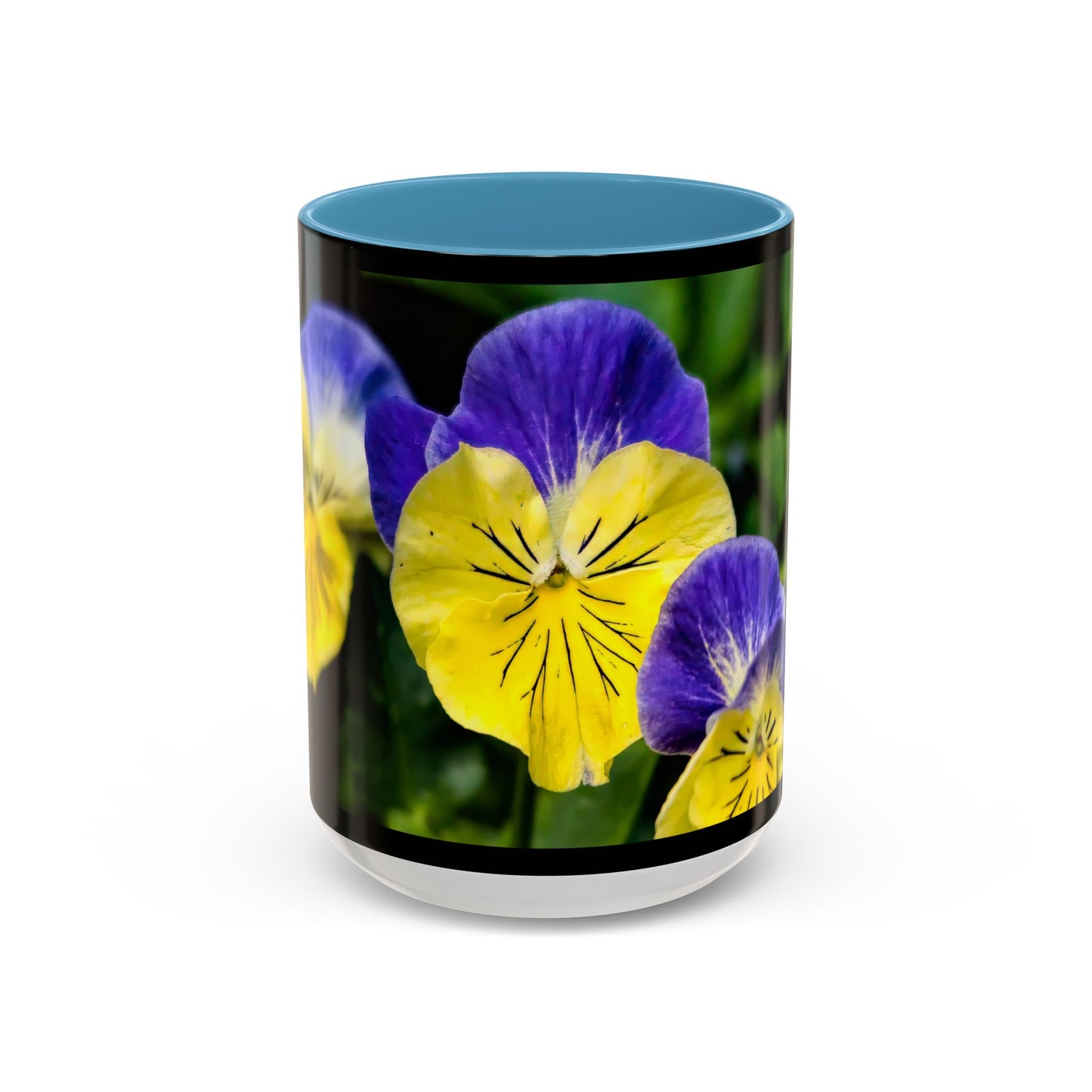 Pansies - Variable color interior mug