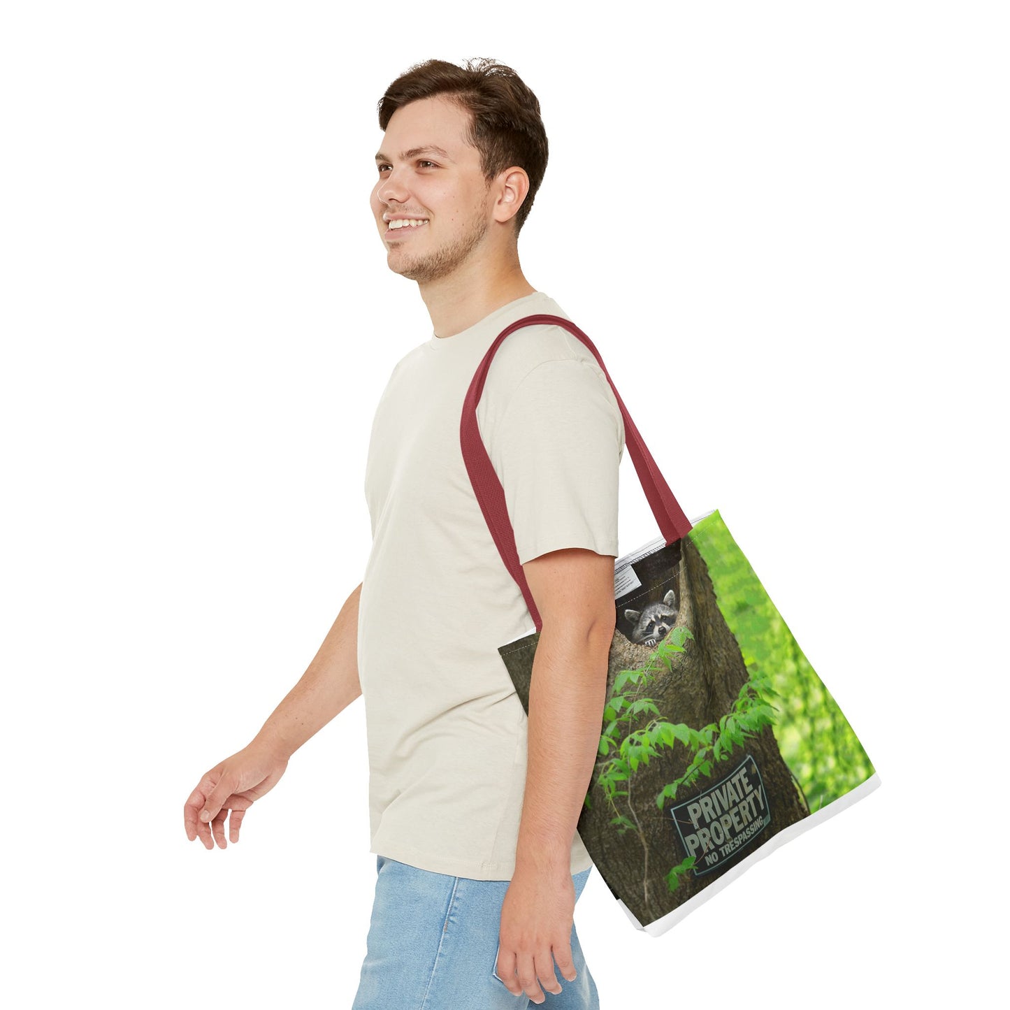 Whimsical Raccoon Tote Bag – Nature Lover’s Eco-Friendly Bag