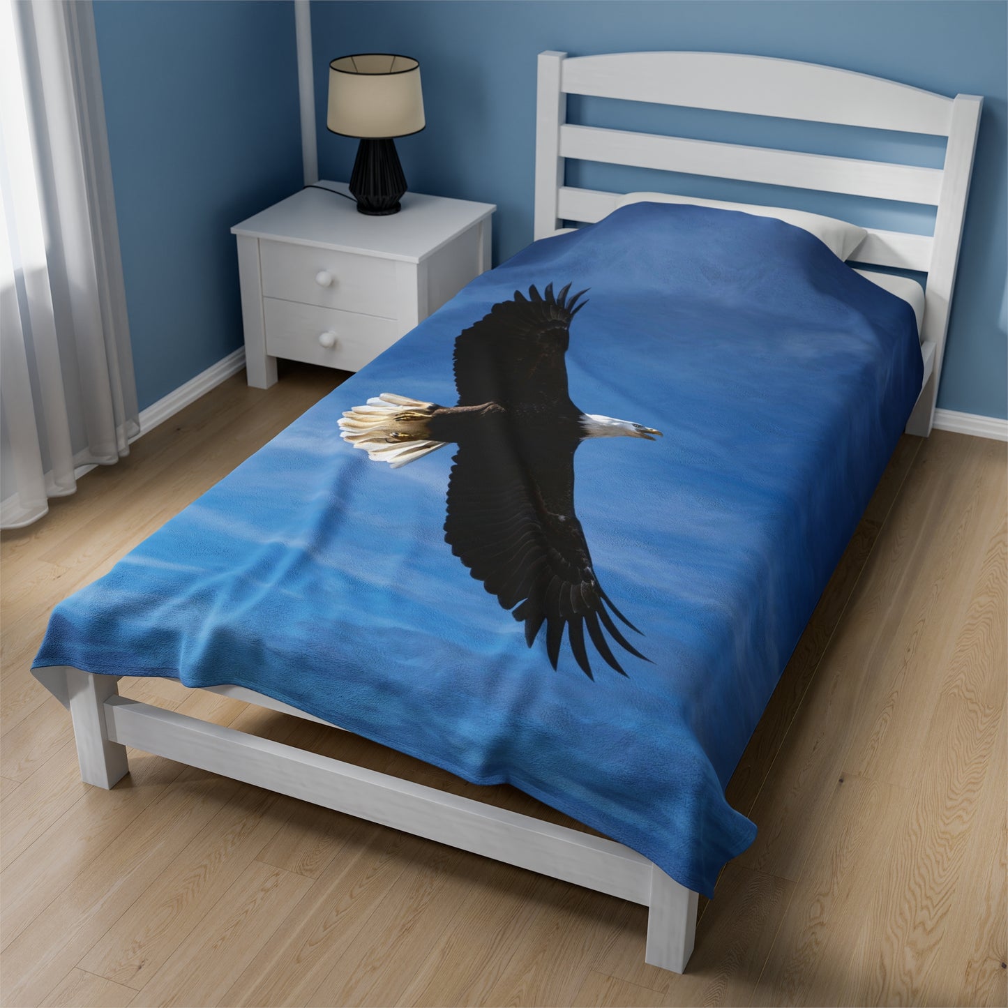 Eagle in Flight - Velvet Blanket