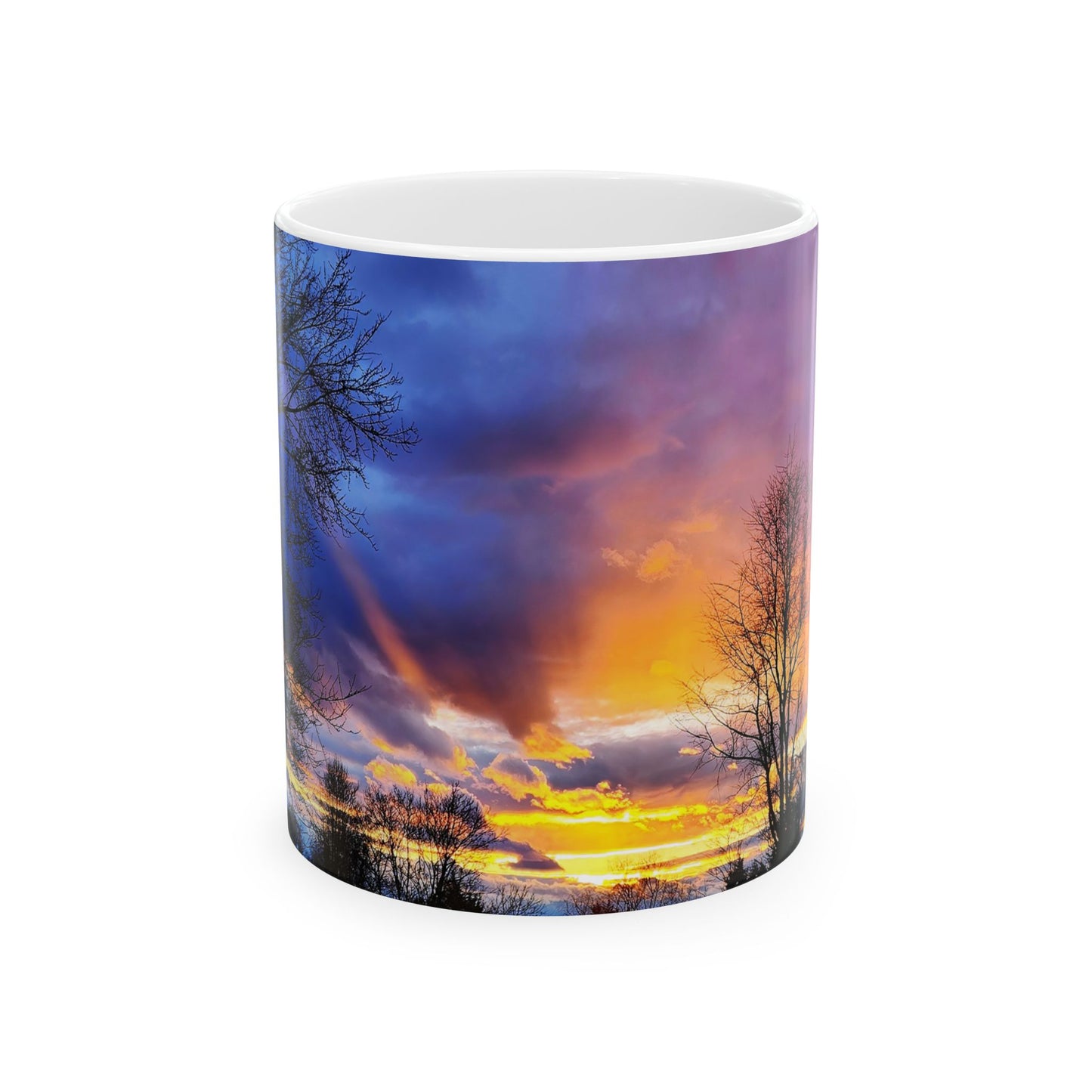 Scenic Sunset - White interior mug