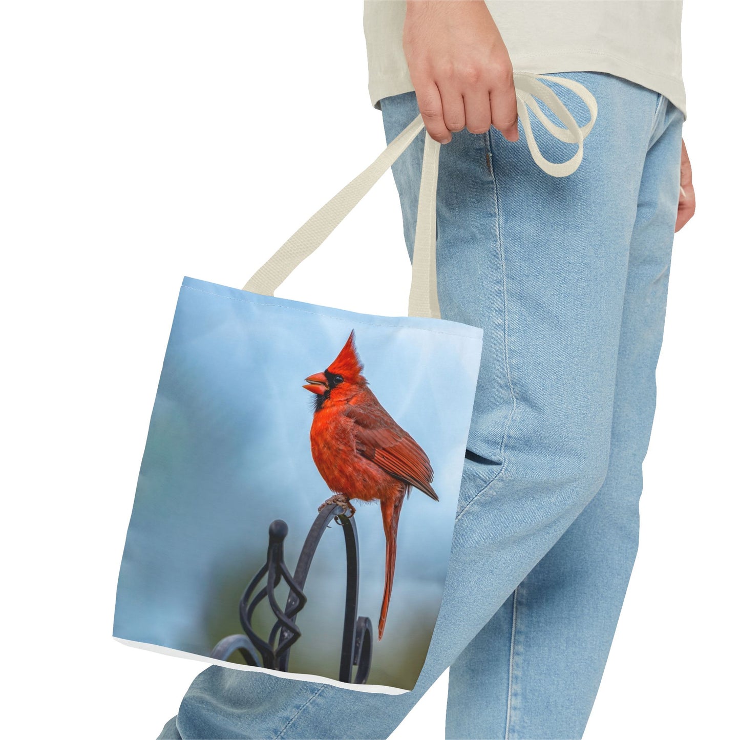 Cardinal Love Tote Bag - Nature-Inspired Eco-Friendly Carryall