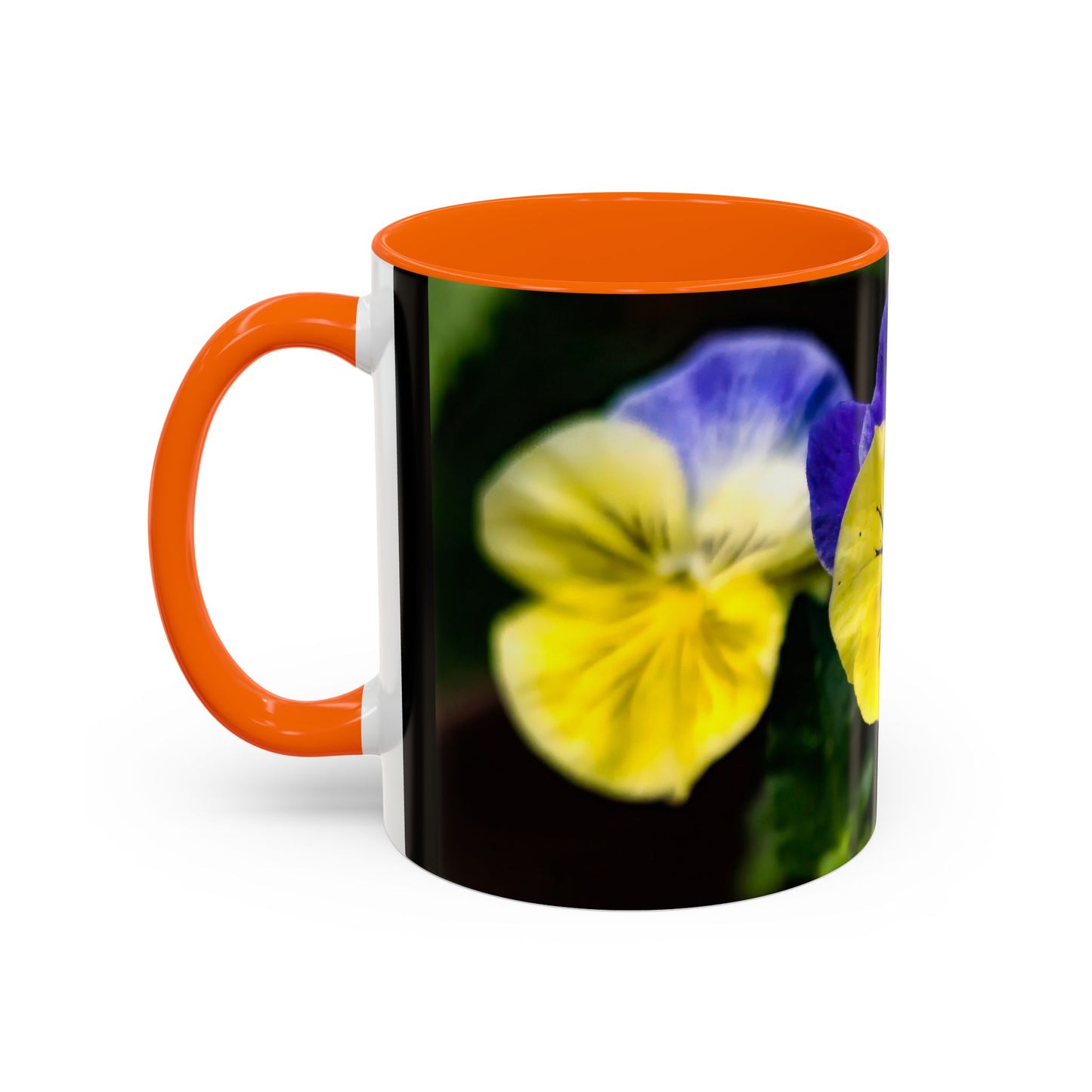 Pansies - Variable color interior mug