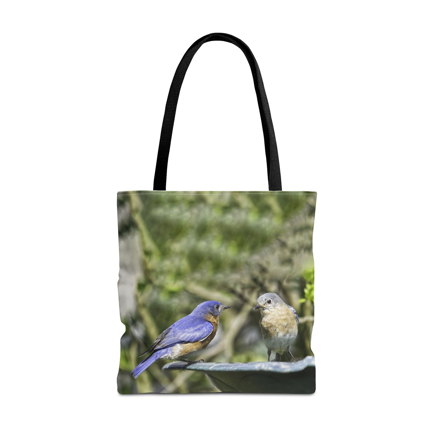 Bluebirds Tote Bag - Nature-Inspired Eco-Friendly Shopping Bag