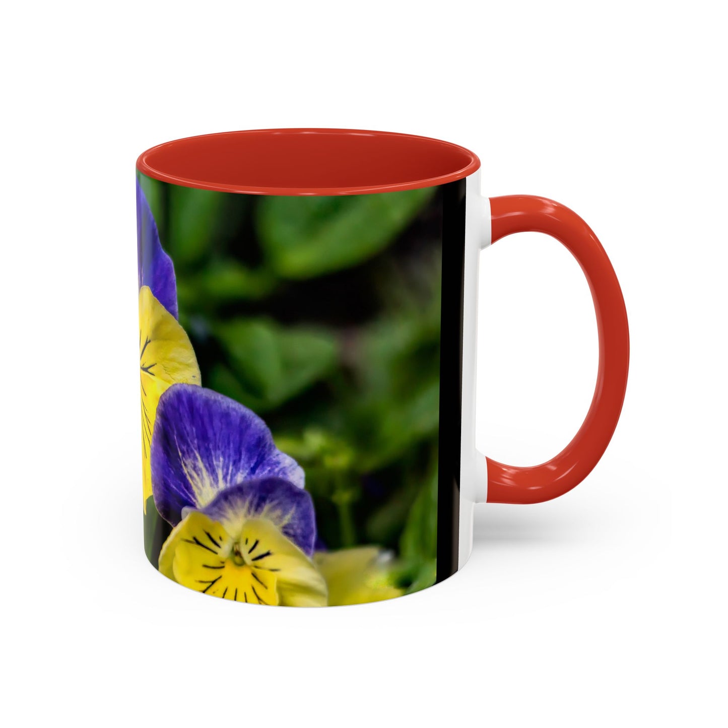 Pansies - Variable color interior mug