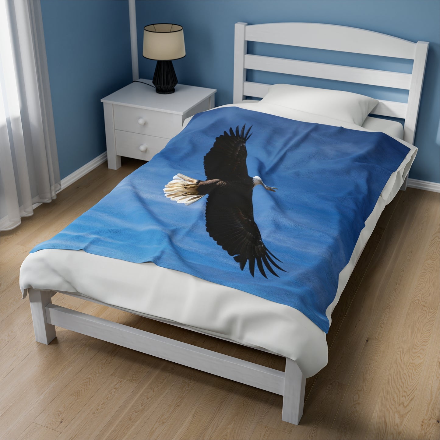 Eagle in Flight - Velvet Blanket
