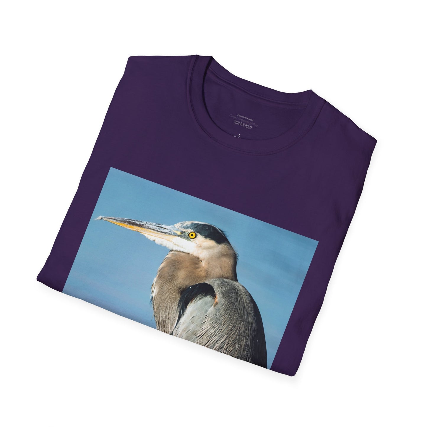 Stunning Great Blue Heron head study - T-shirt