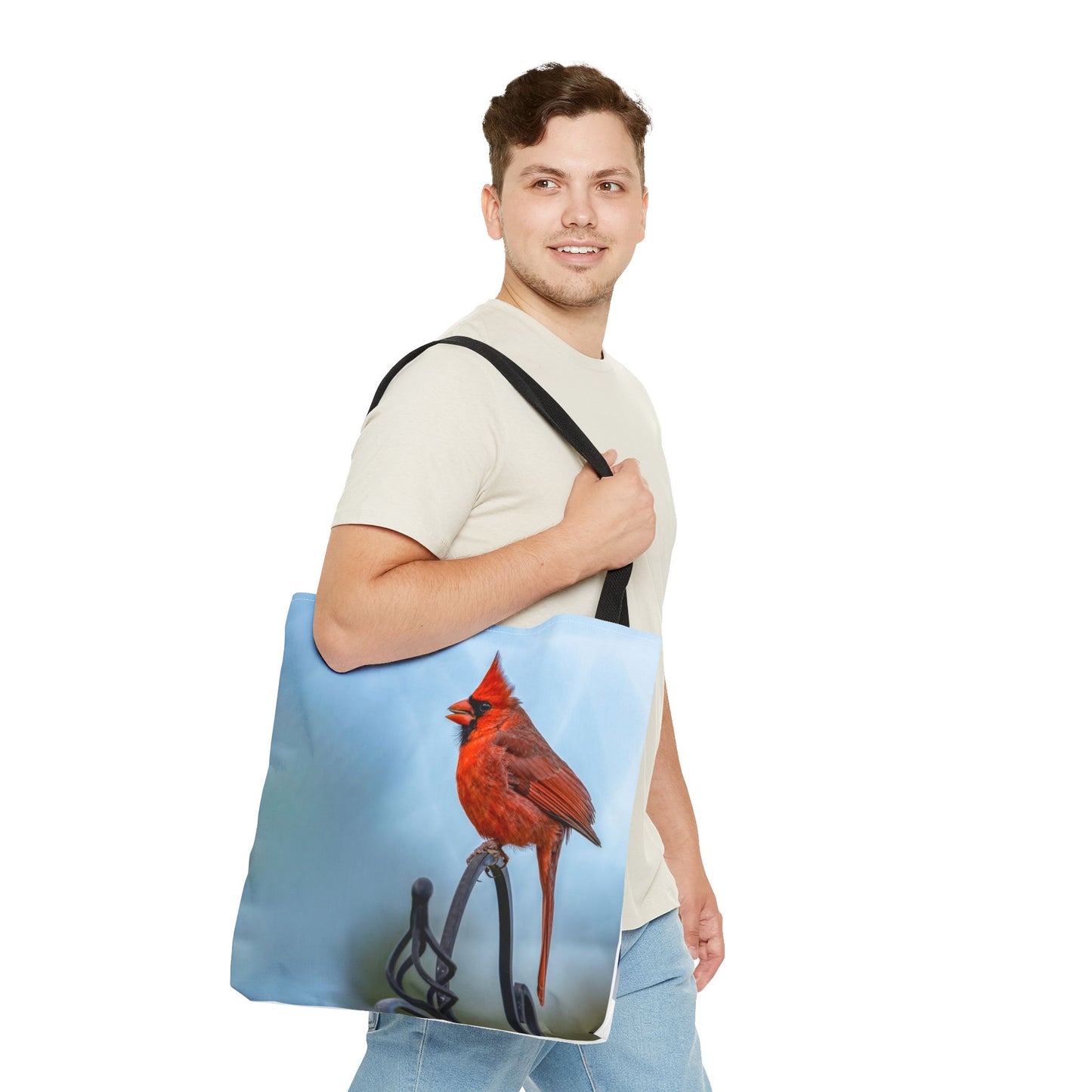 Cardinal Love Tote Bag - Nature-Inspired Eco-Friendly Carryall