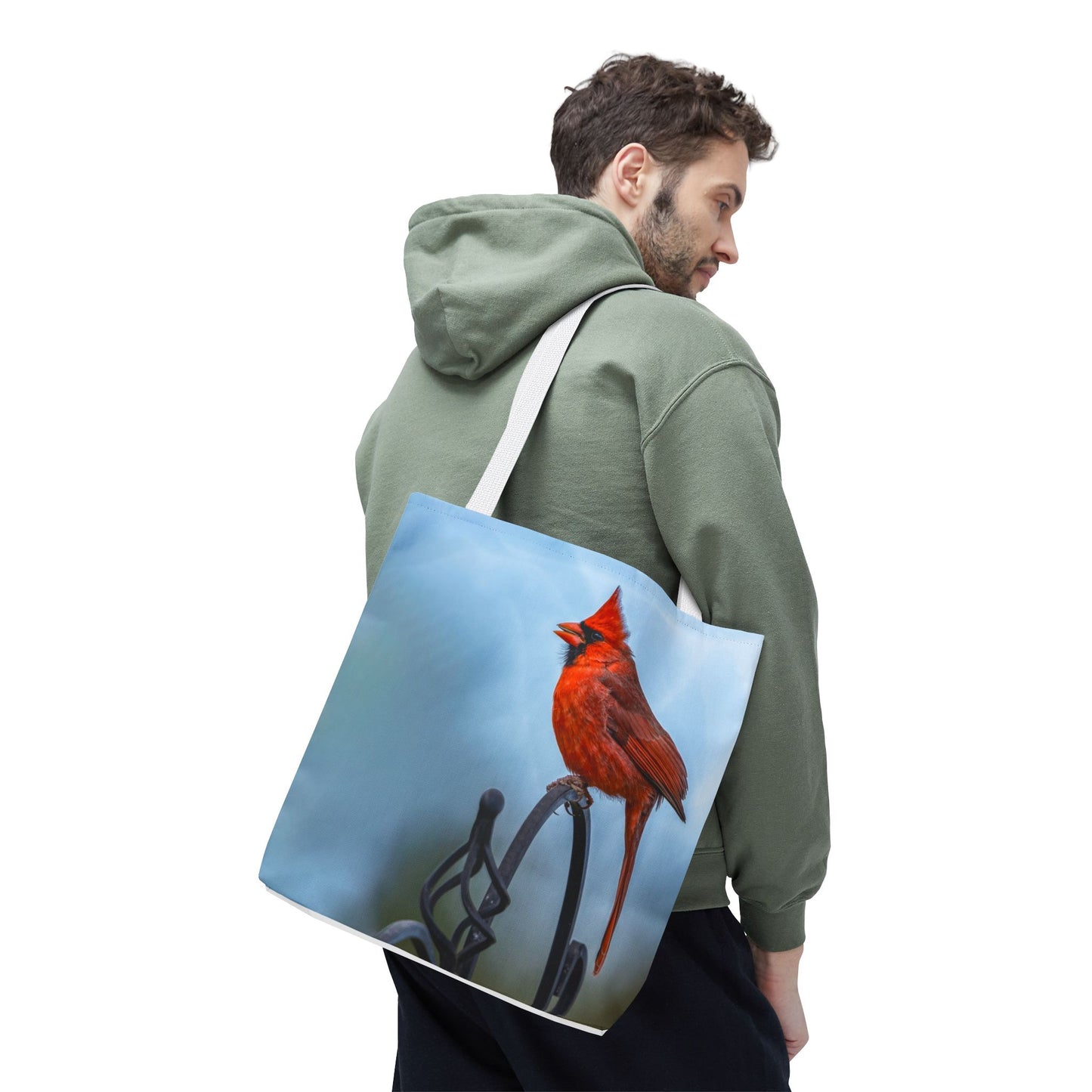 Cardinal Love Tote Bag - Nature-Inspired Eco-Friendly Carryall