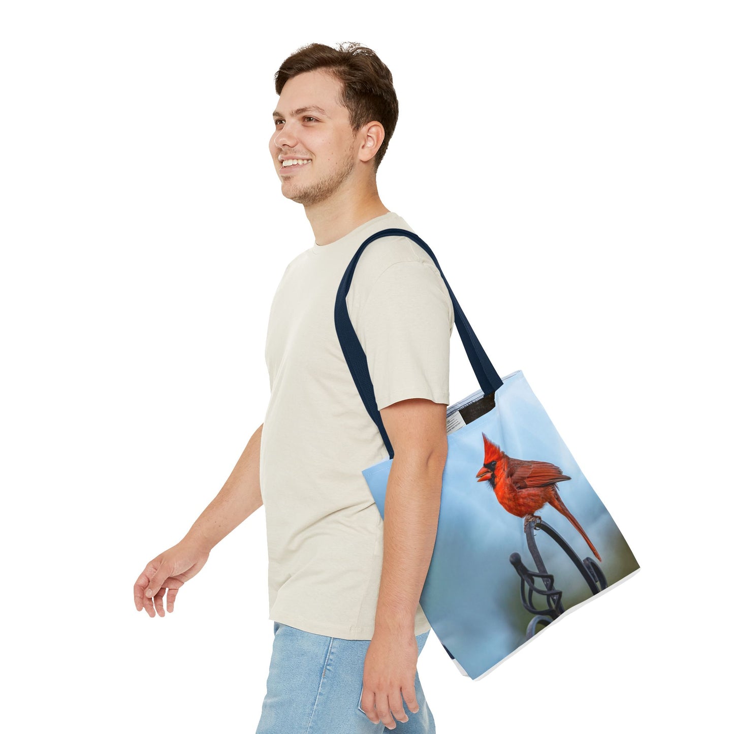 Cardinal Love Tote Bag - Nature-Inspired Eco-Friendly Carryall