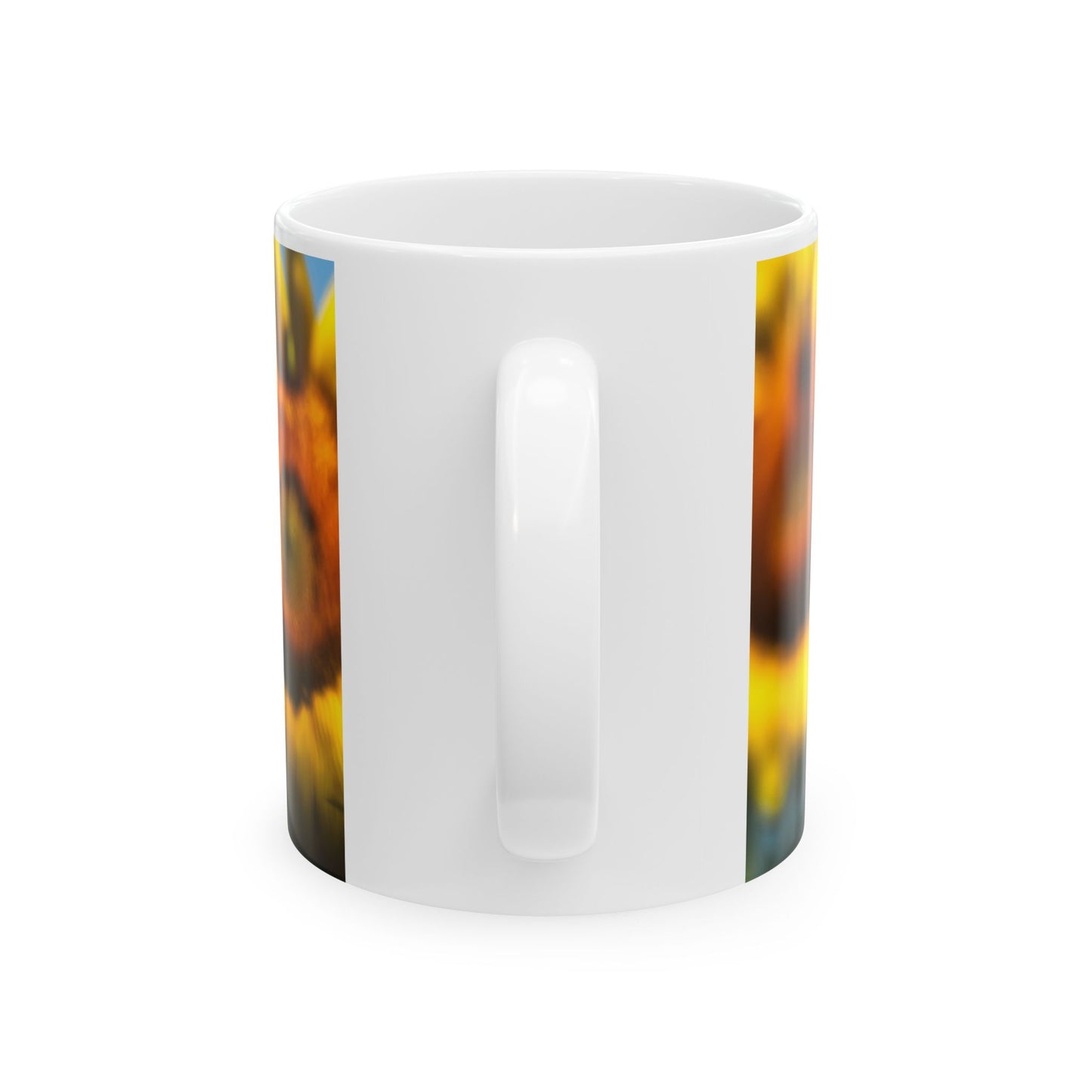 Indigo Bunting - White interior mug