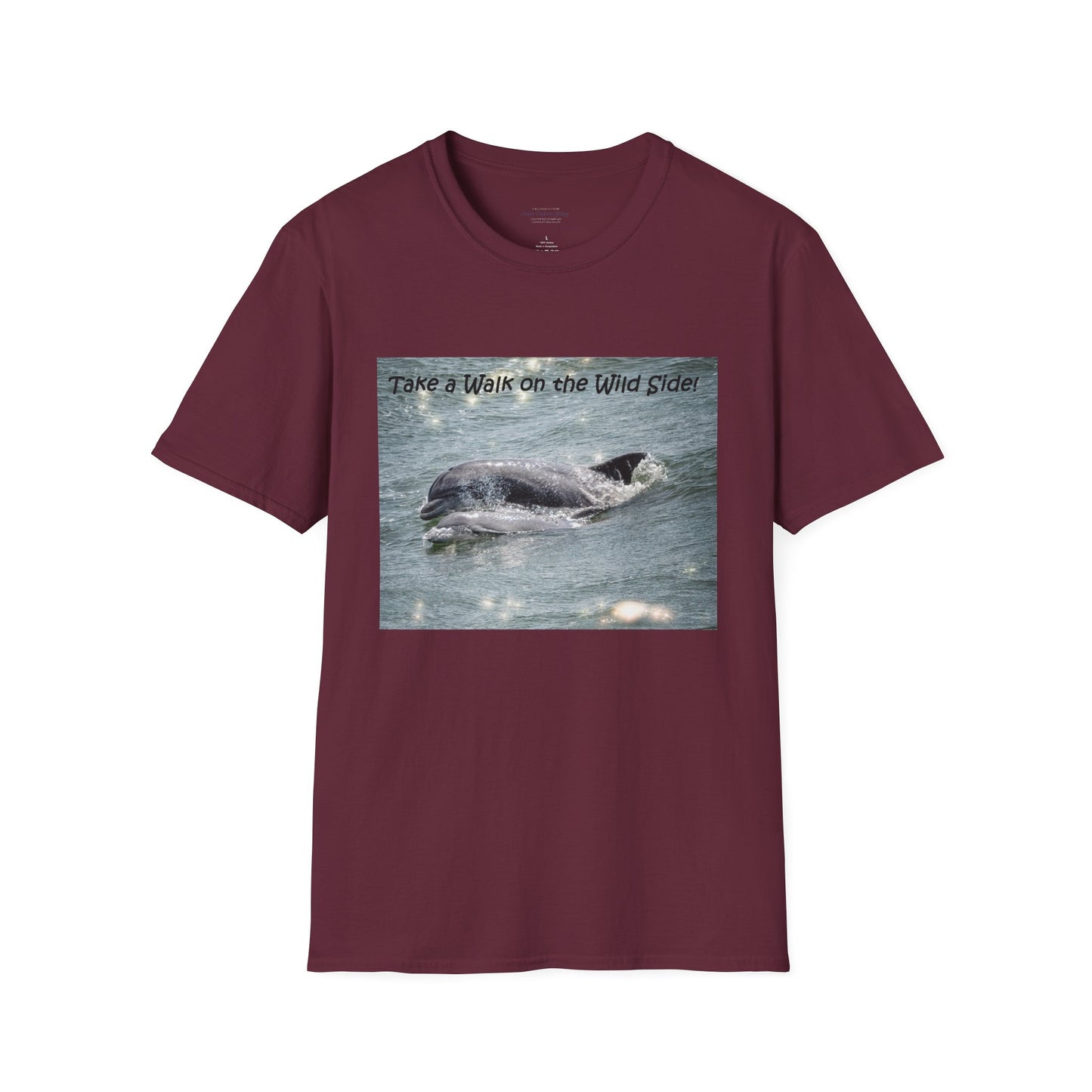 Playful dolphin and baby in the ocean - T-shirt
