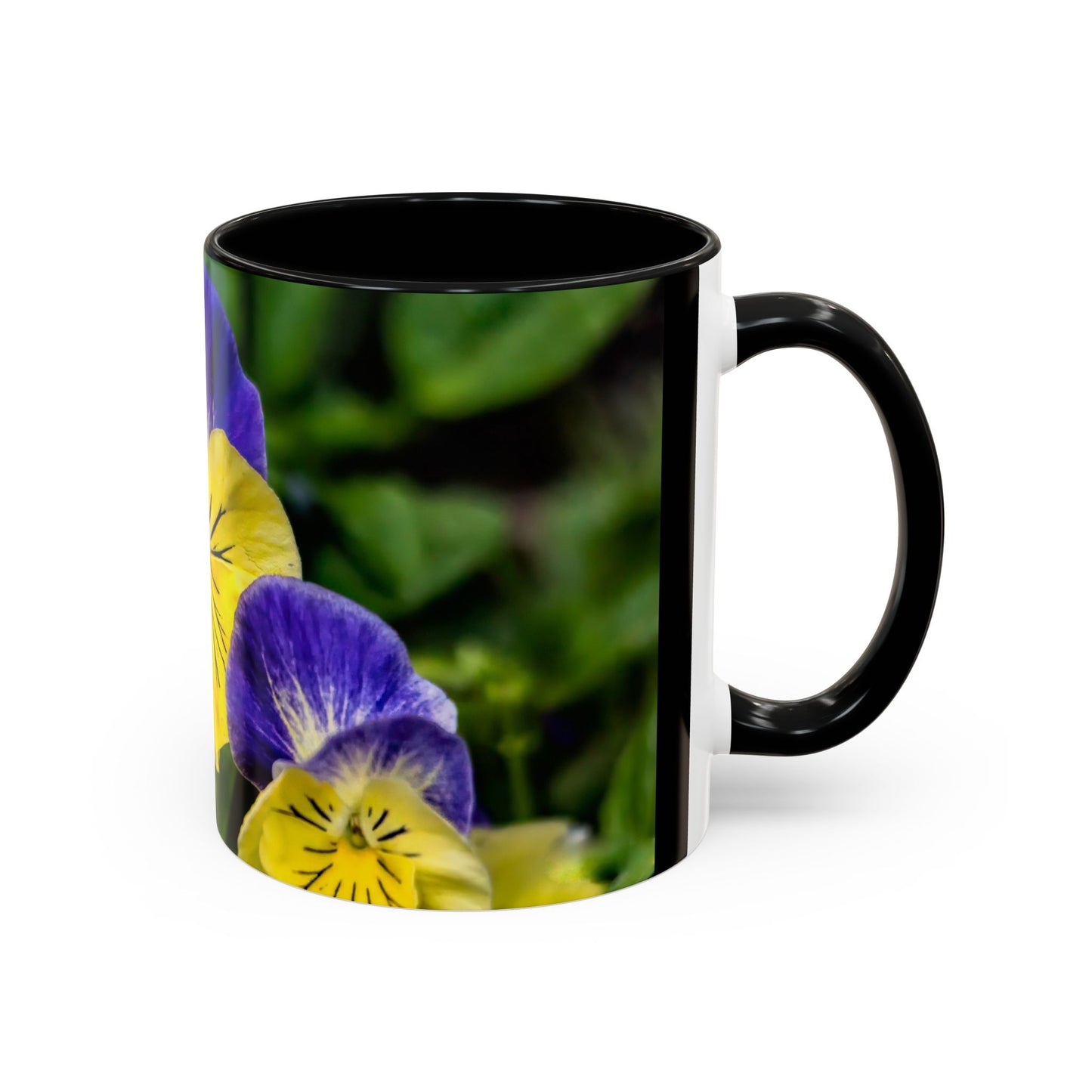 Pansies - Variable color interior mug