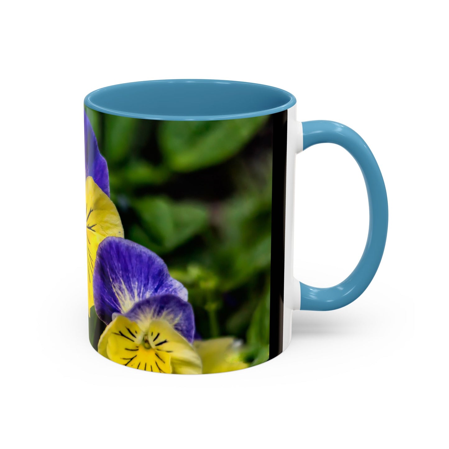 Pansies - Variable color interior mug