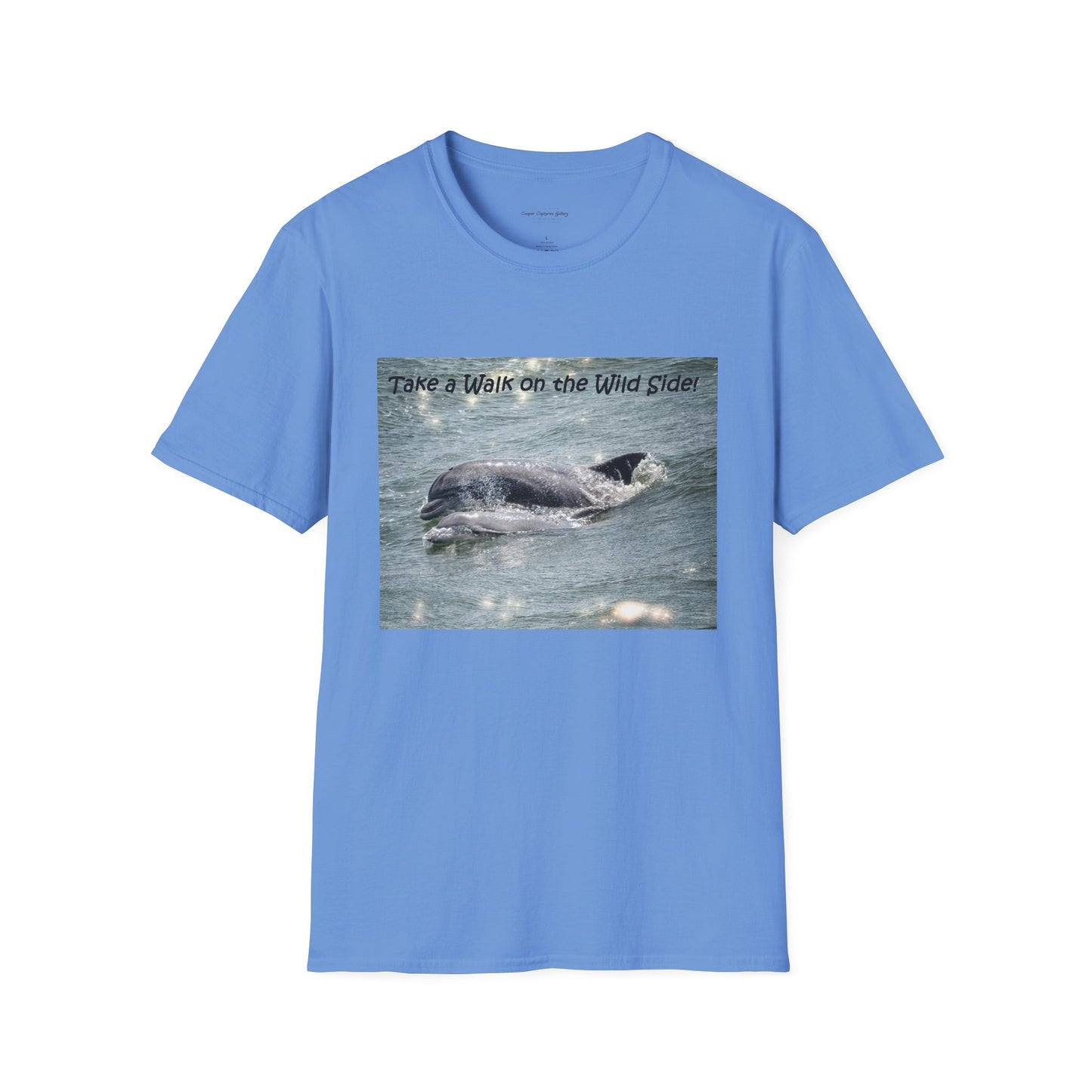 Playful dolphin and baby in the ocean - T-shirt