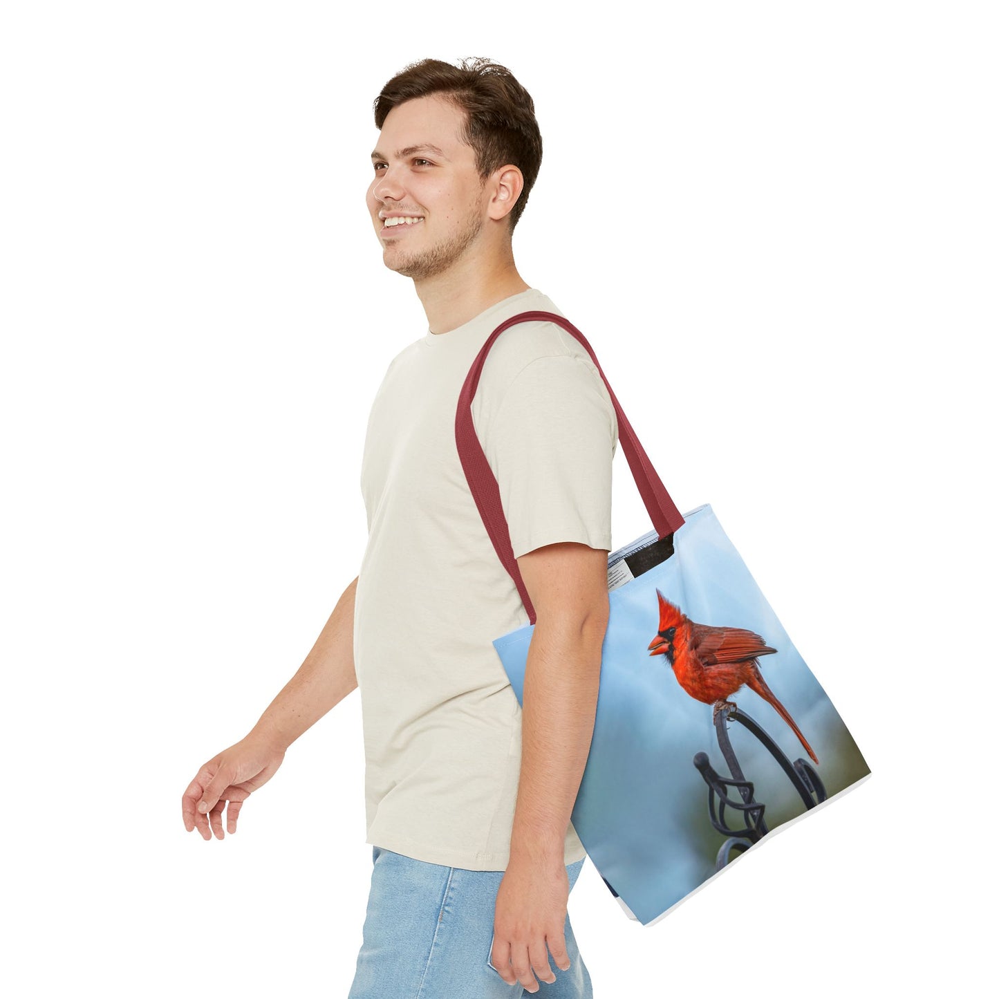 Cardinal Love Tote Bag - Nature-Inspired Eco-Friendly Carryall
