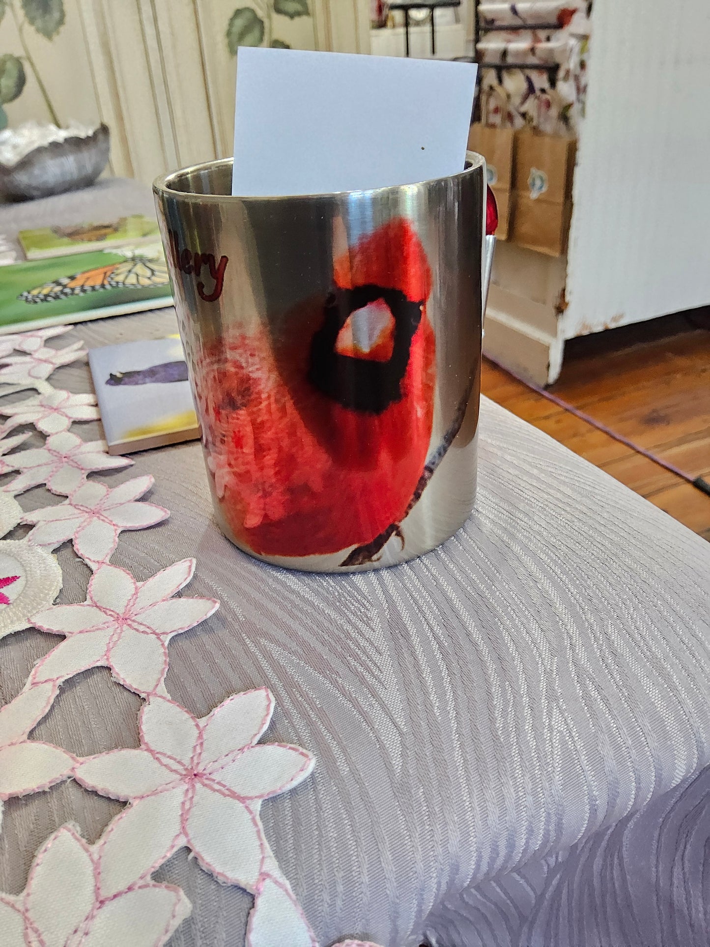 Aluminum Cardinal mug