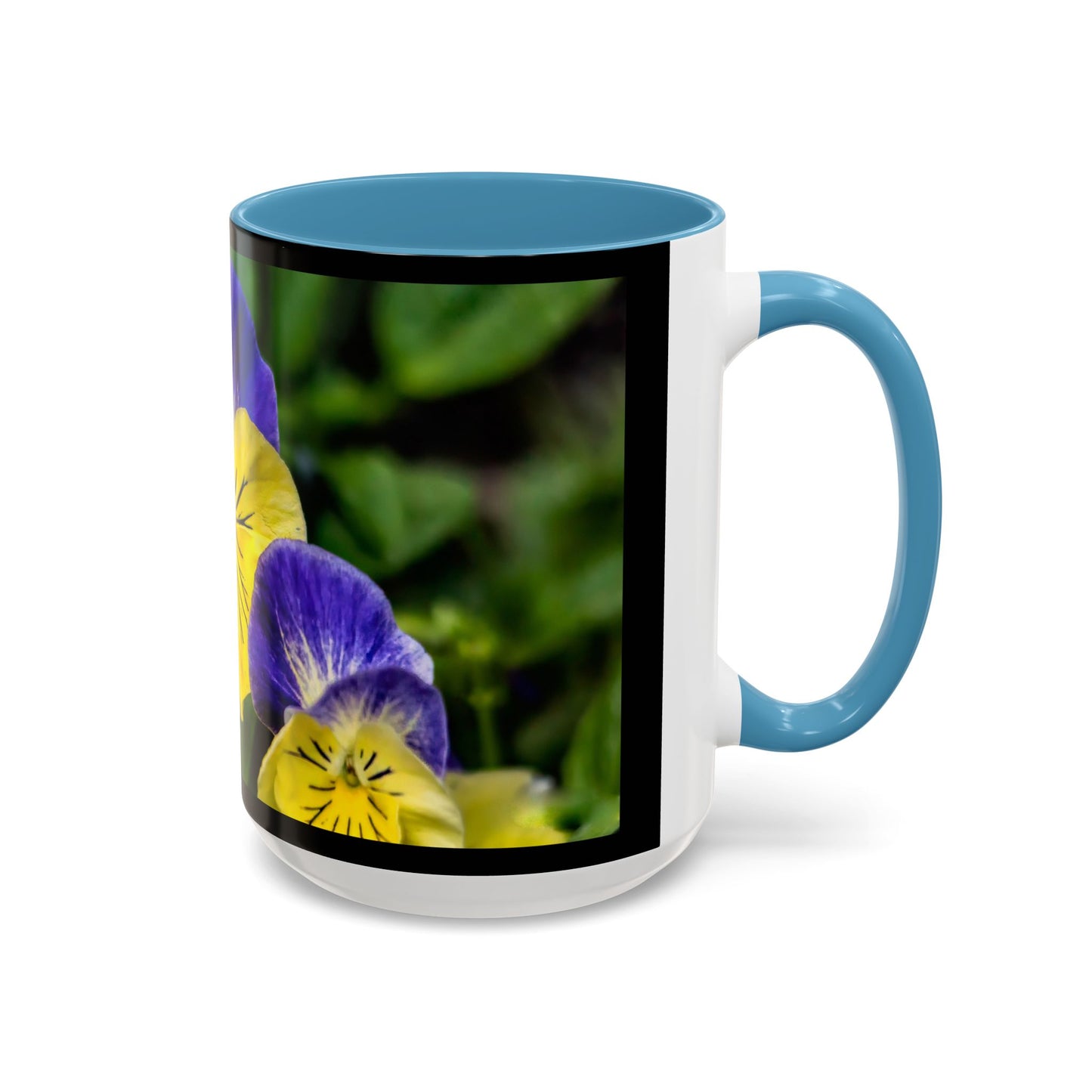 Pansies - Variable color interior mug