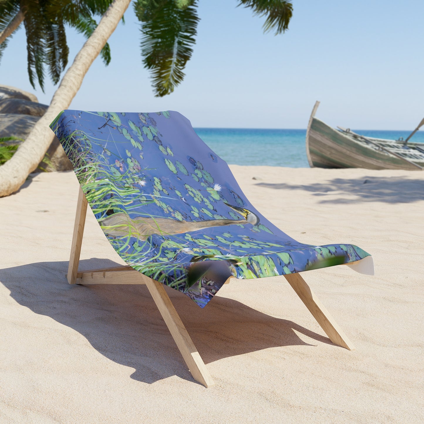 Heron Paradise Beach Towel