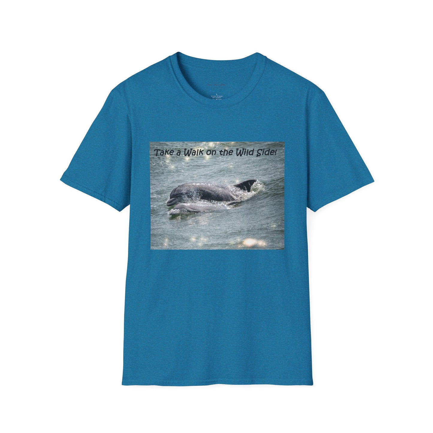 Playful dolphin and baby in the ocean - T-shirt