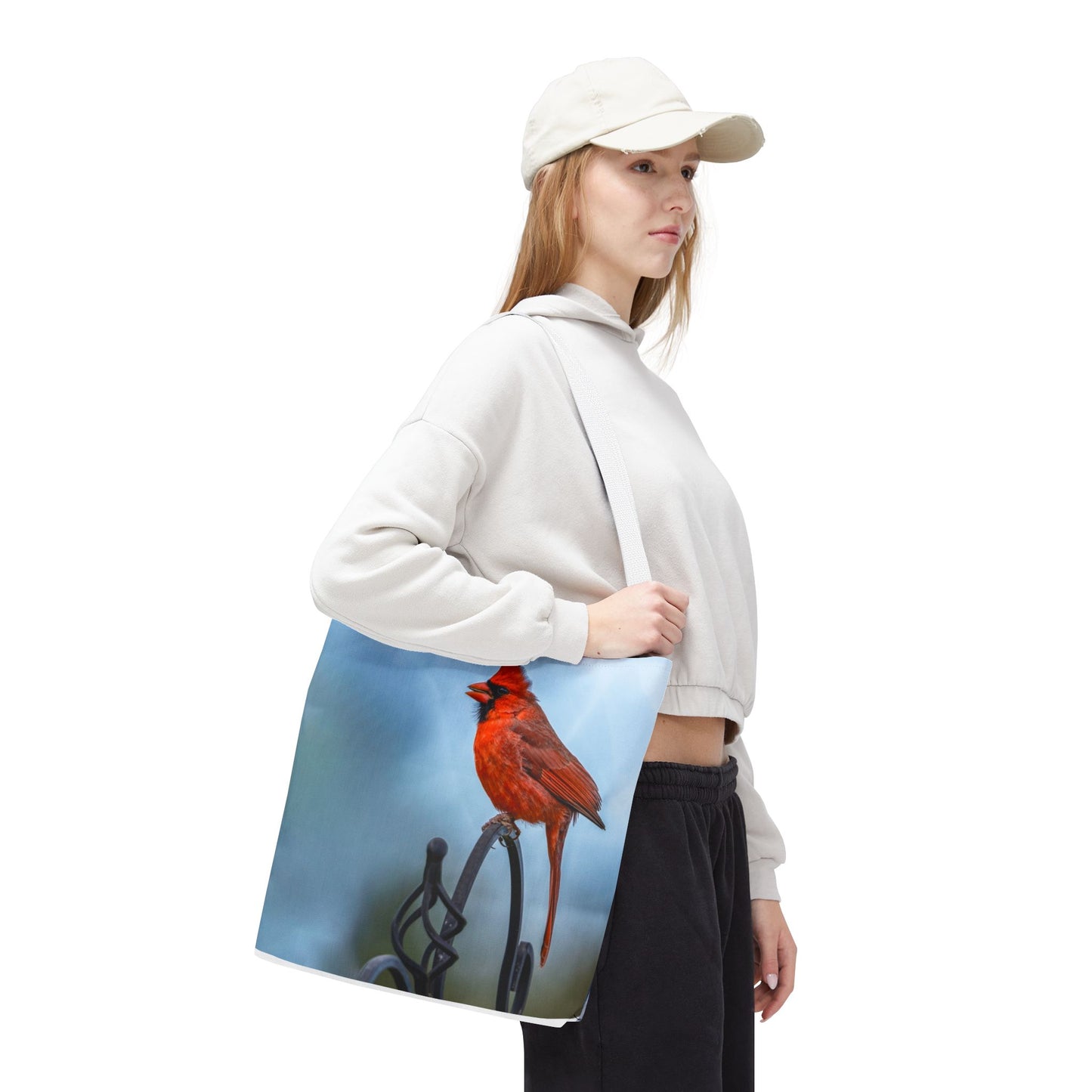 Cardinal Love Tote Bag - Nature-Inspired Eco-Friendly Carryall